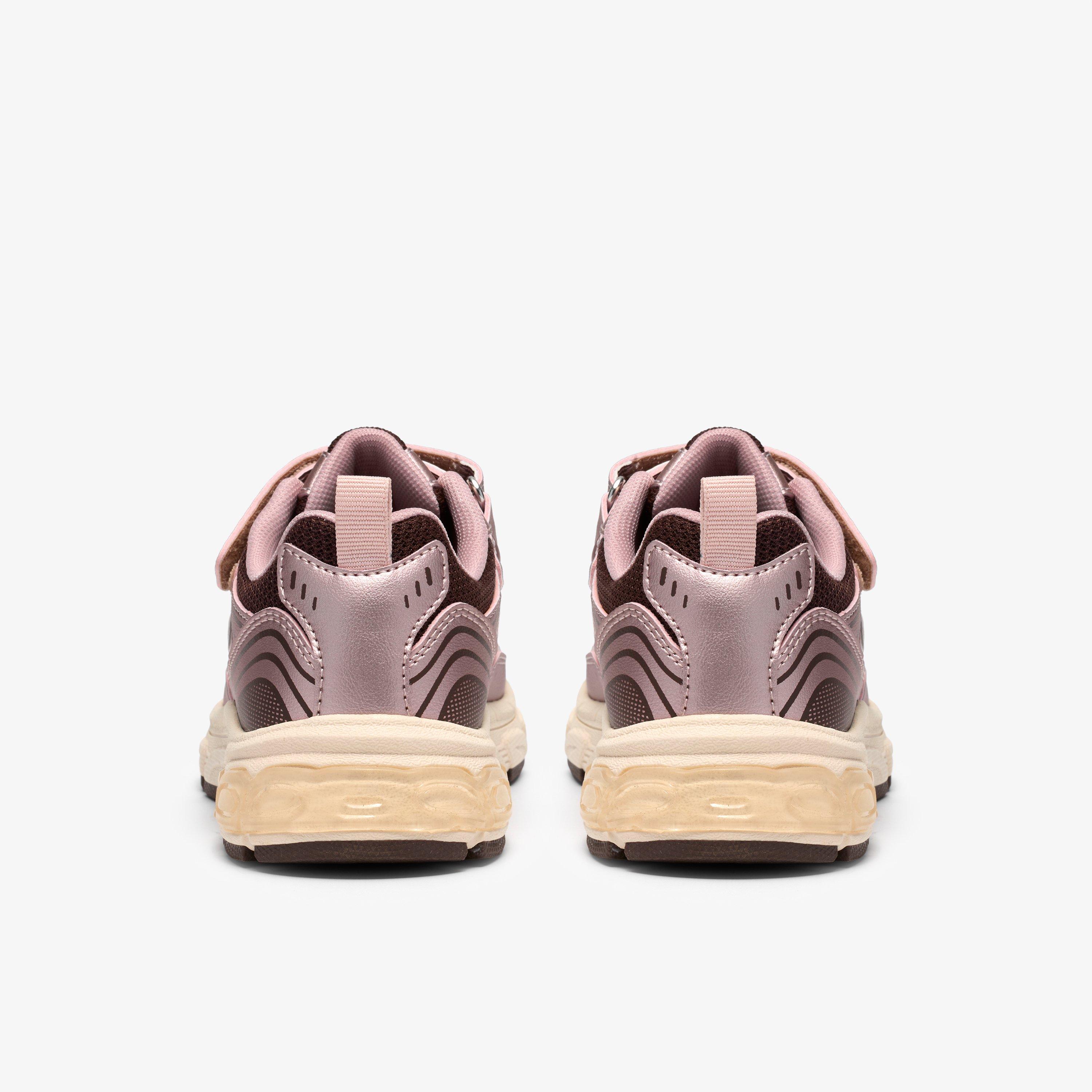 TorridonVibe Kid Rose Gold Trainers Riptape, view 5 of 6