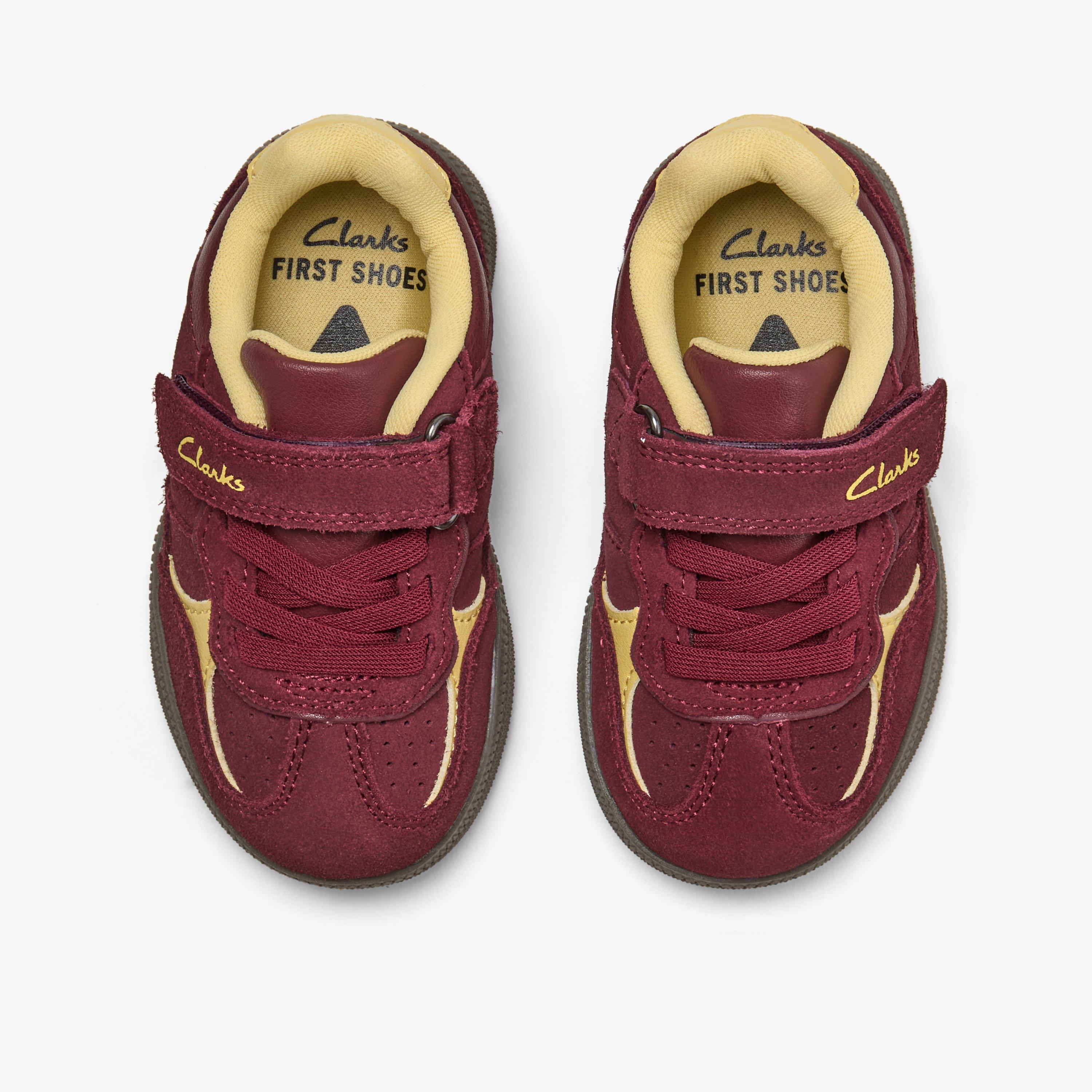Cypress Pop Toddler Burgundy Trainers Riptape, view 5 of 5