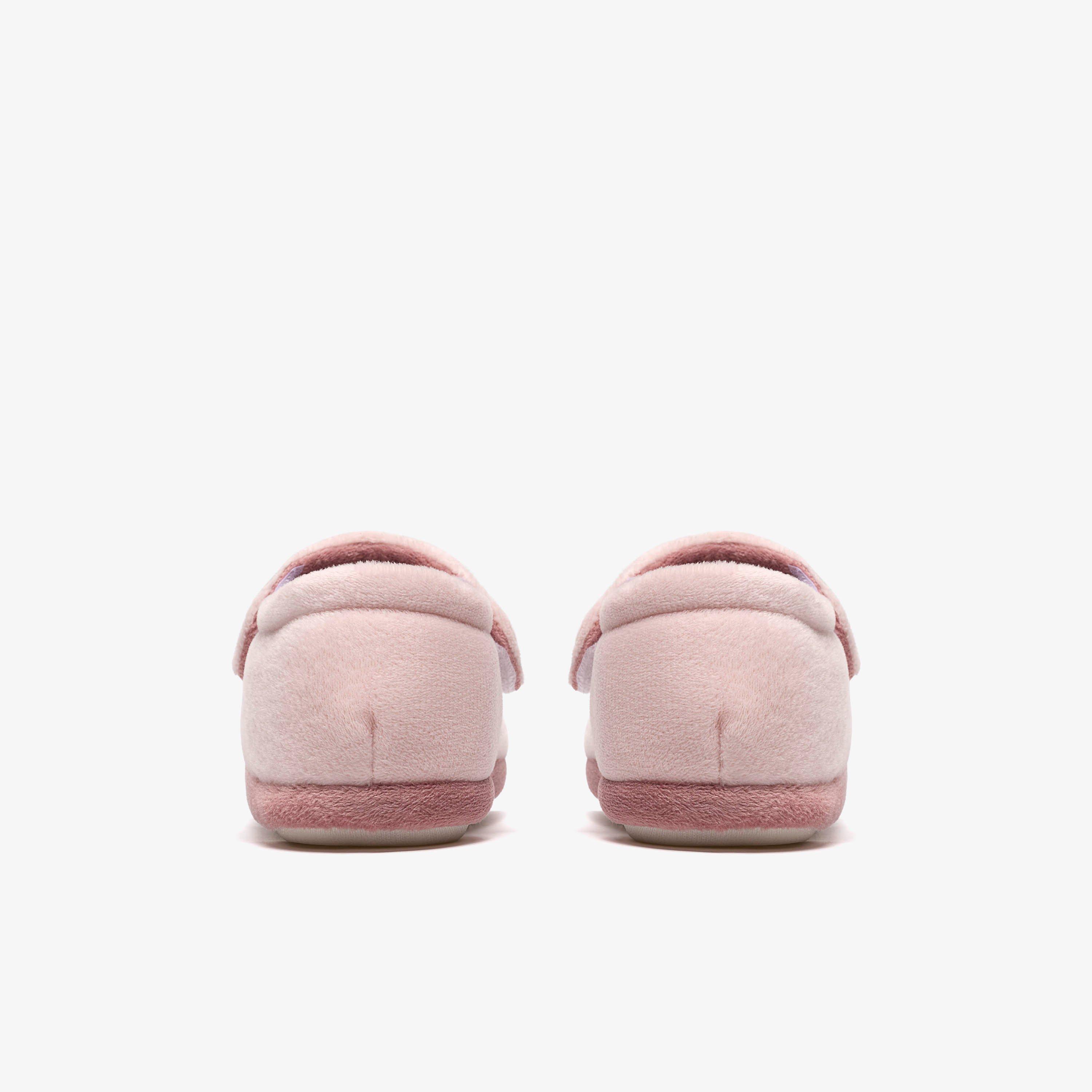 Fluffy Snug Toddler Dusty Pink Slippers, view 5 of 6