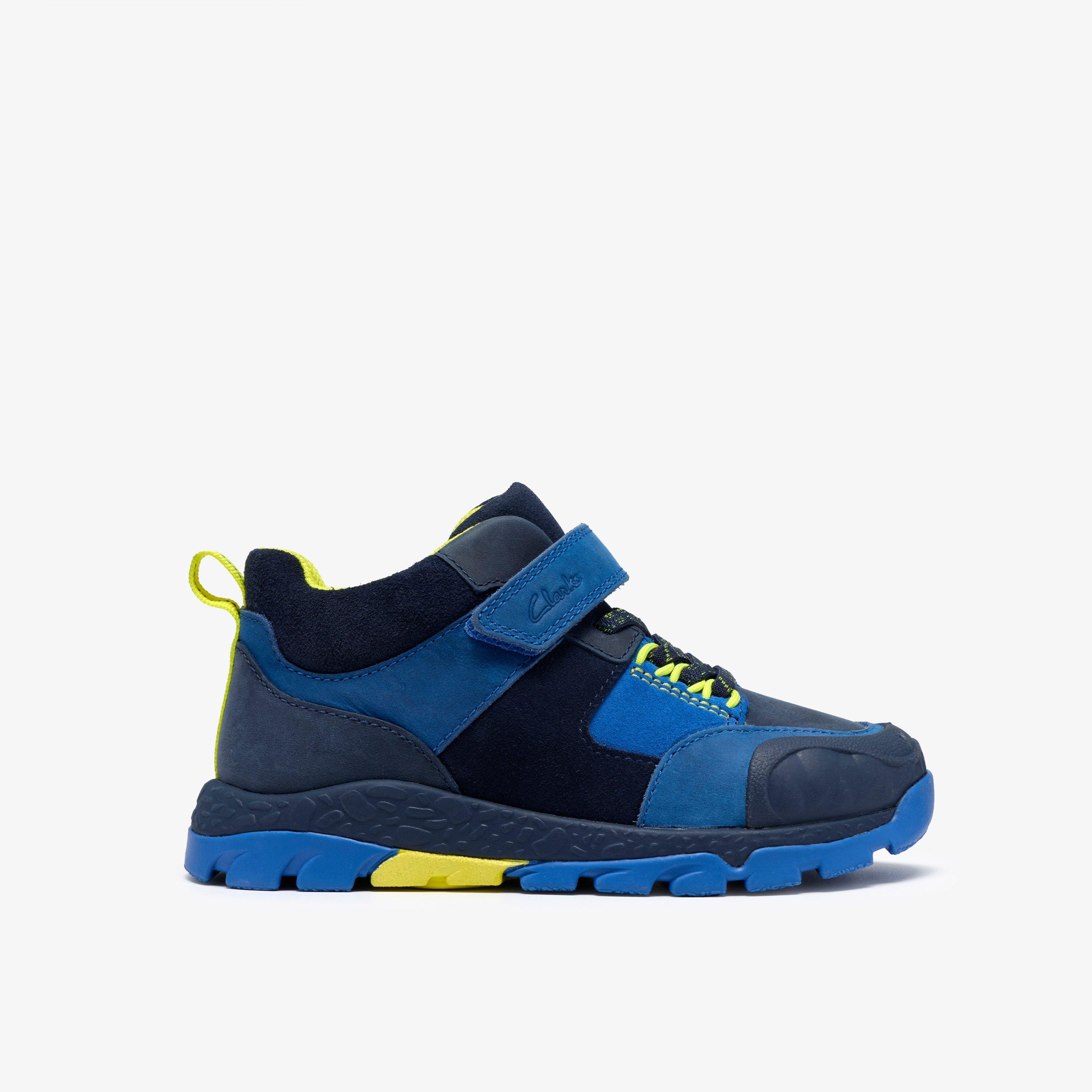 Steggy 2 Glow Kid Navy/Blue Ankle Boots High Tops Riptape, view 1 of 6