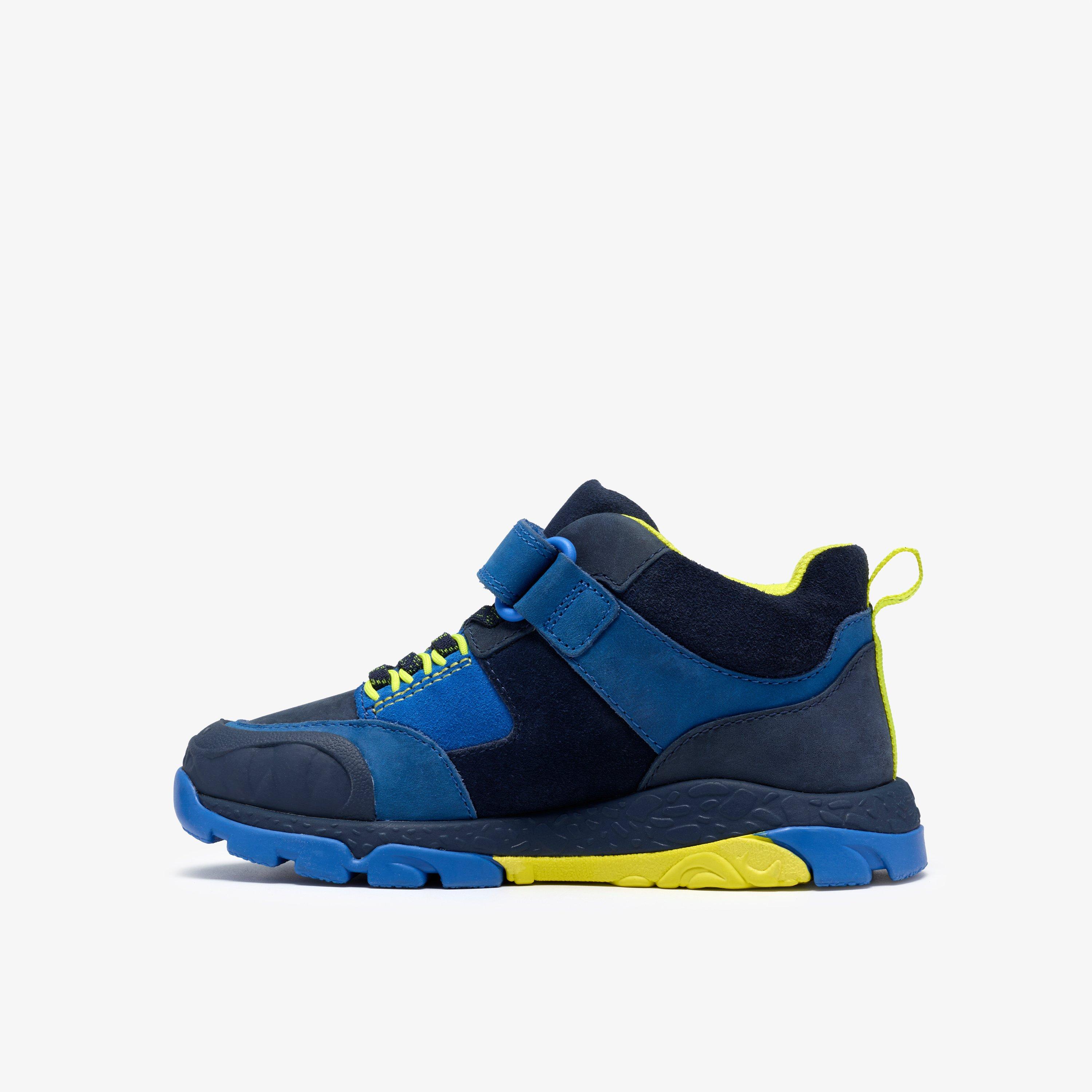 Steggy 2 Glow Kid Navy/Blue Ankle Boots High Tops Riptape, view 2 of 6
