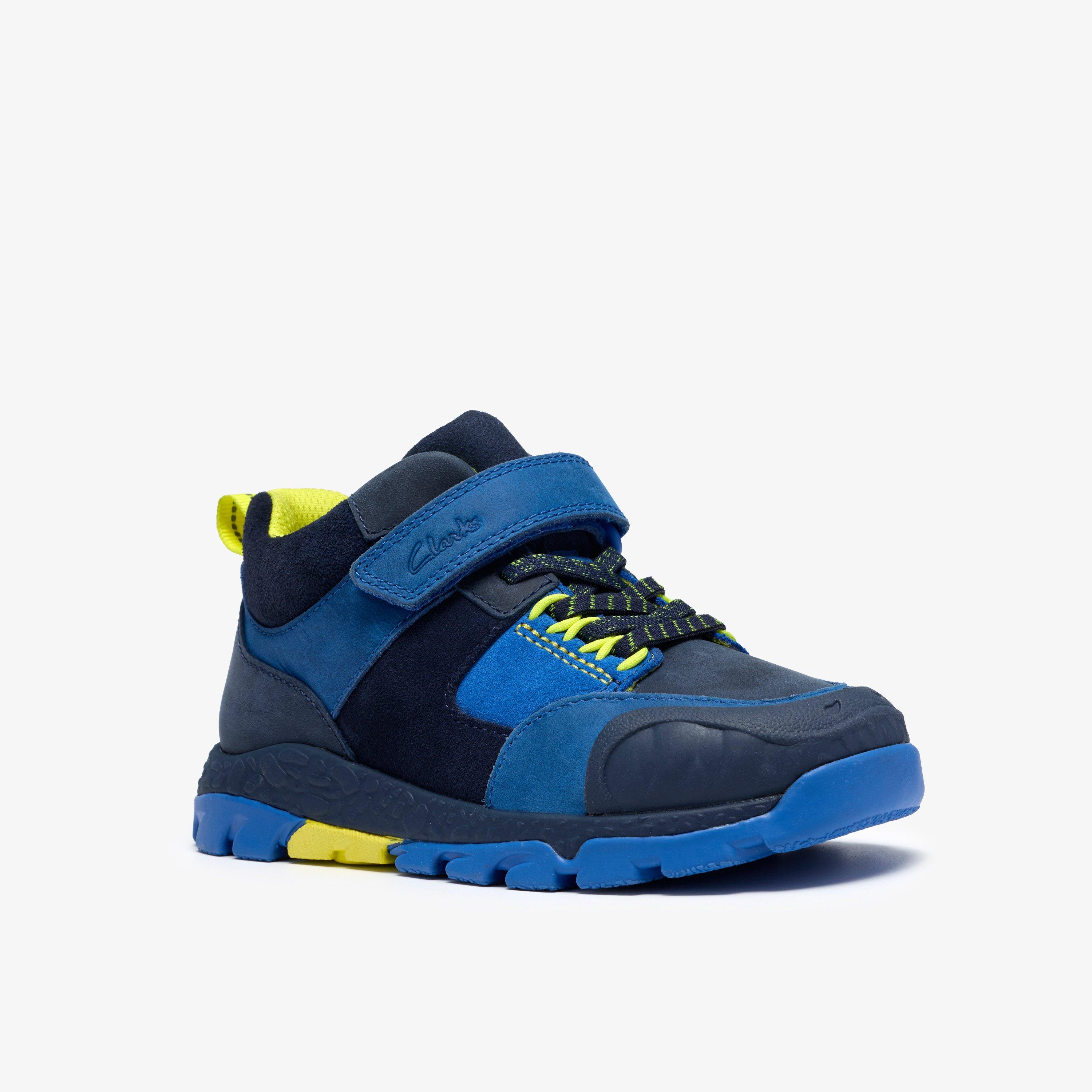 Steggy 2 Glow Kid Navy/Blue Ankle Boots High Tops Riptape, view 4 of 6