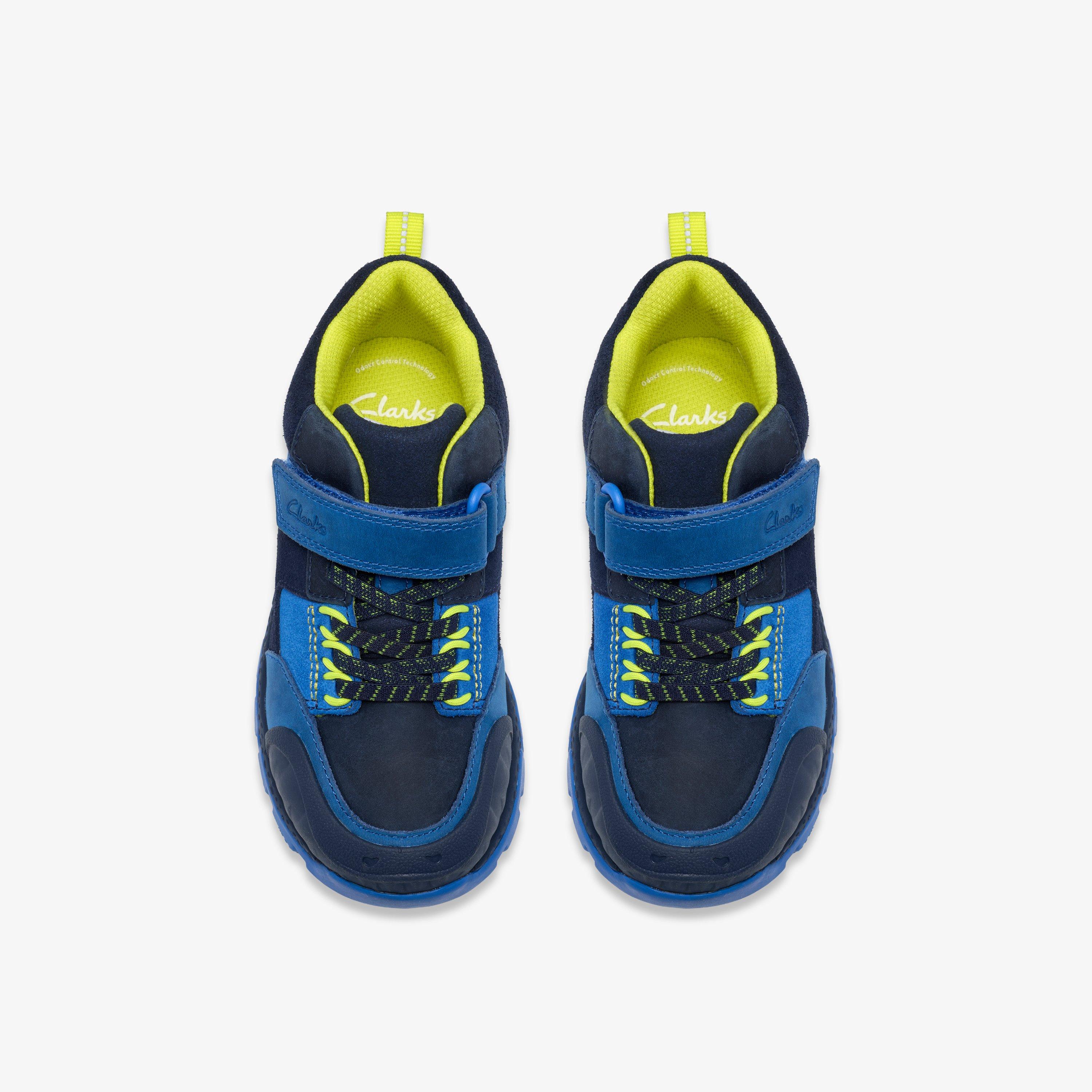 Steggy 2 Glow Kid Navy/Blue Ankle Boots High Tops Riptape, view 6 of 6
