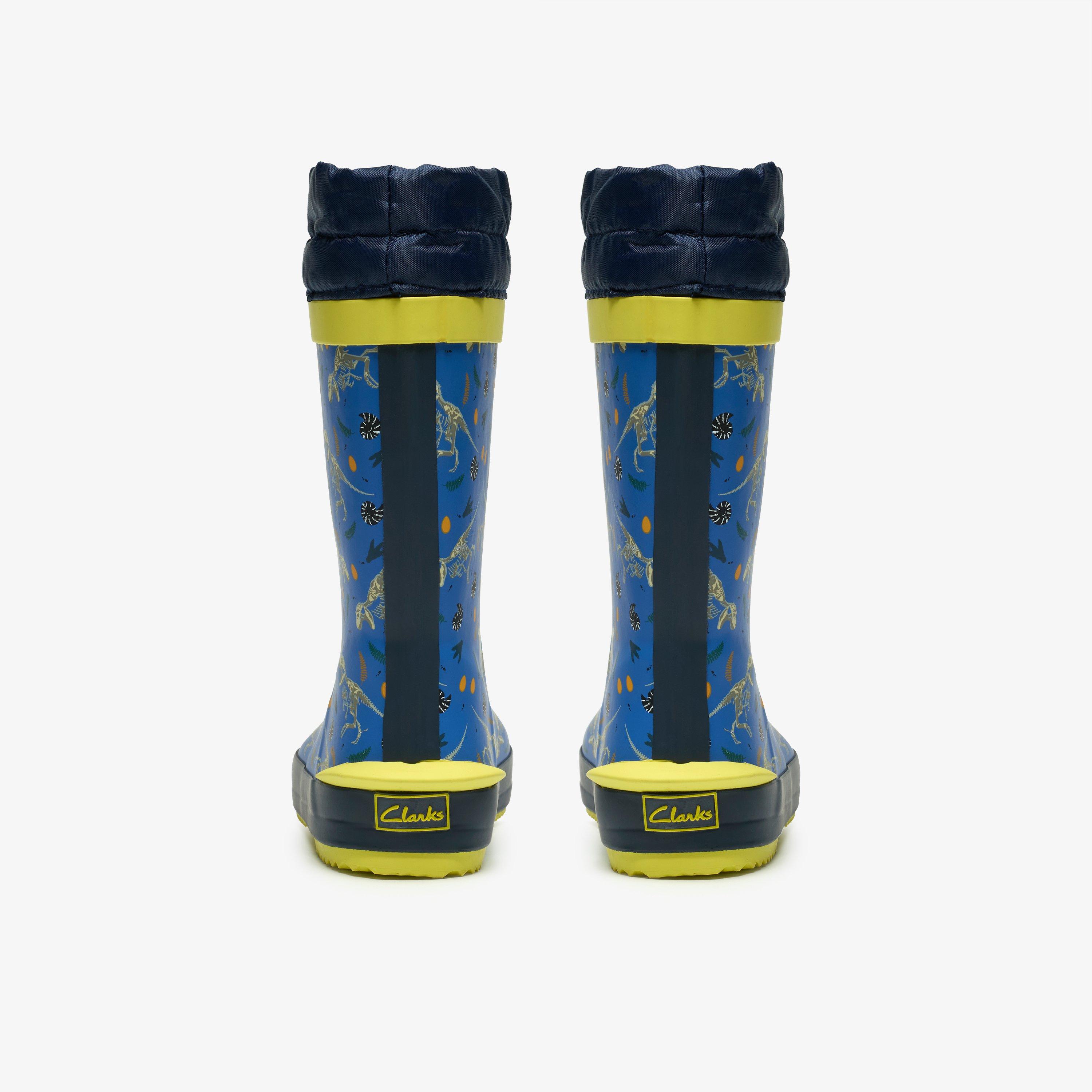Tarri Race Kid Blue Print Wellies, view 5 of 6
