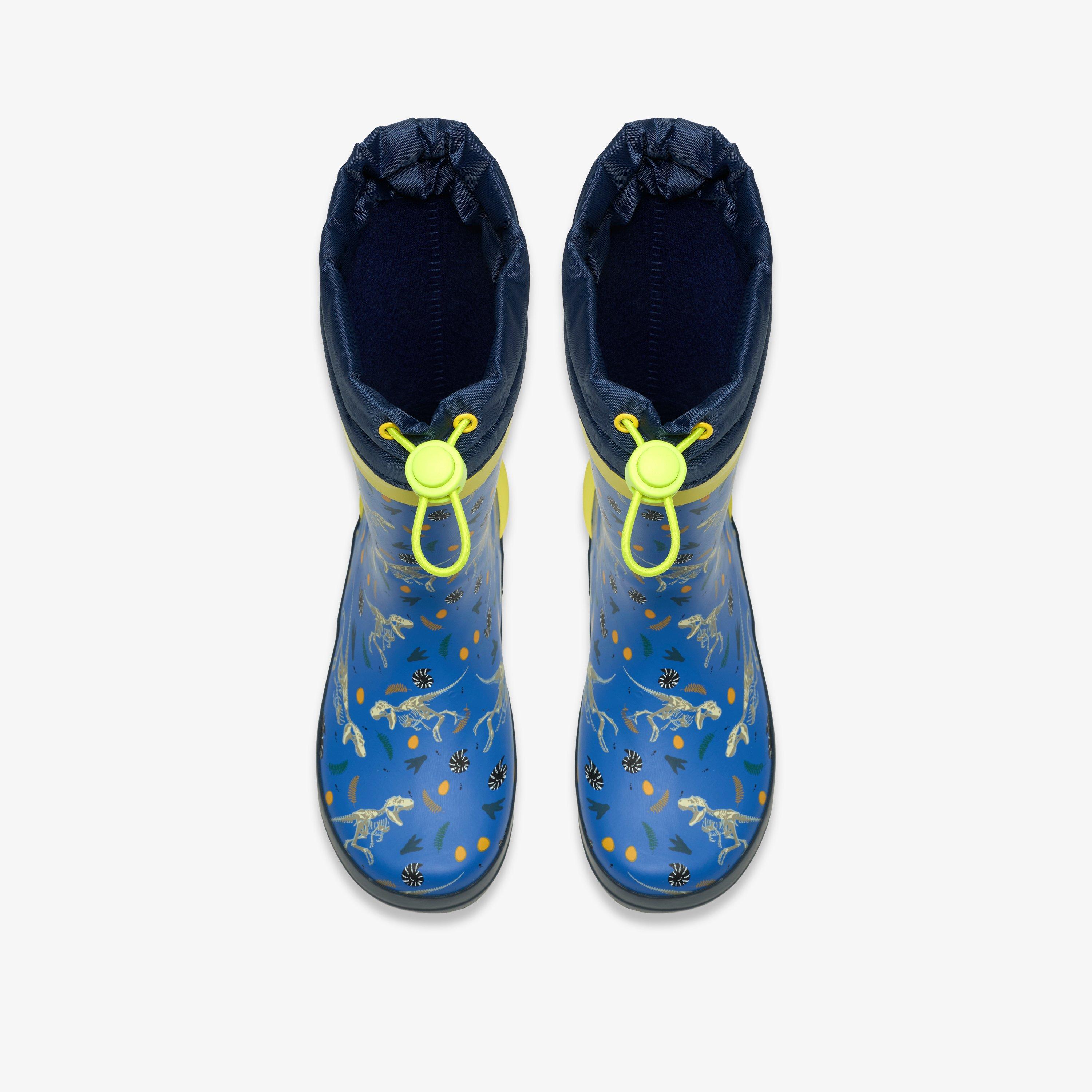 Tarri Race Kid Blue Print Wellies, view 6 of 6