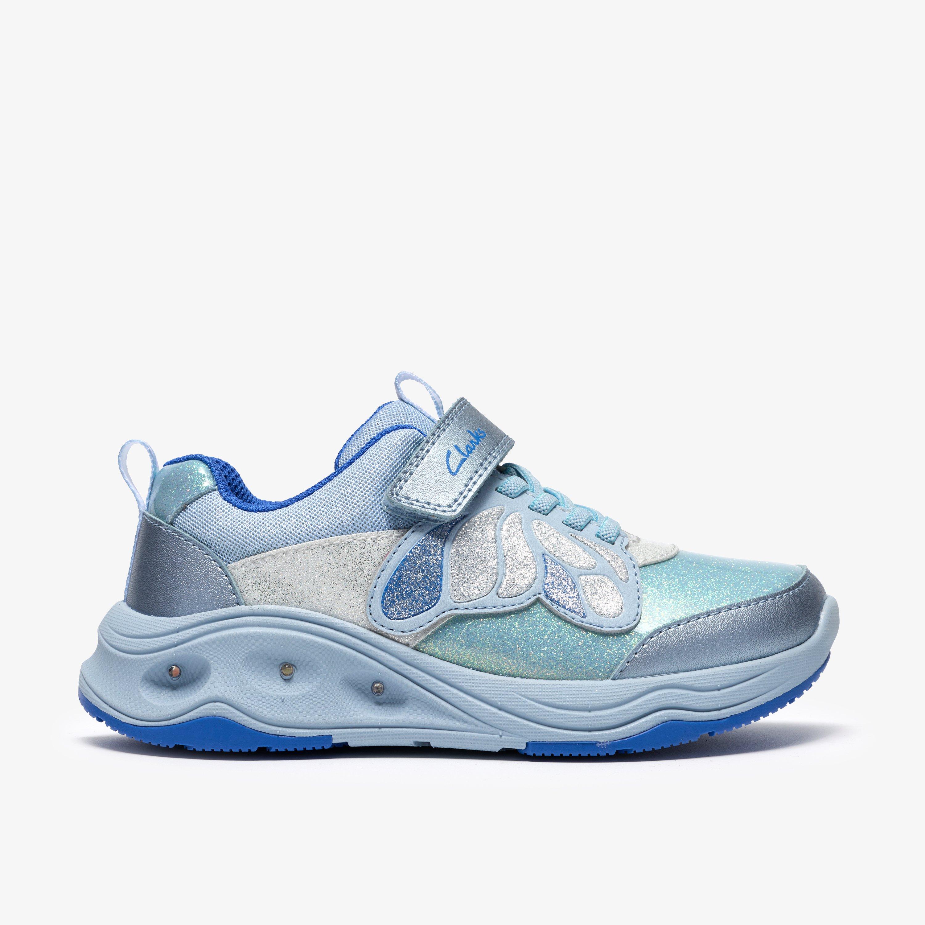 Gleam Fly Kid Blue Trainers Riptape, view 1 of 6