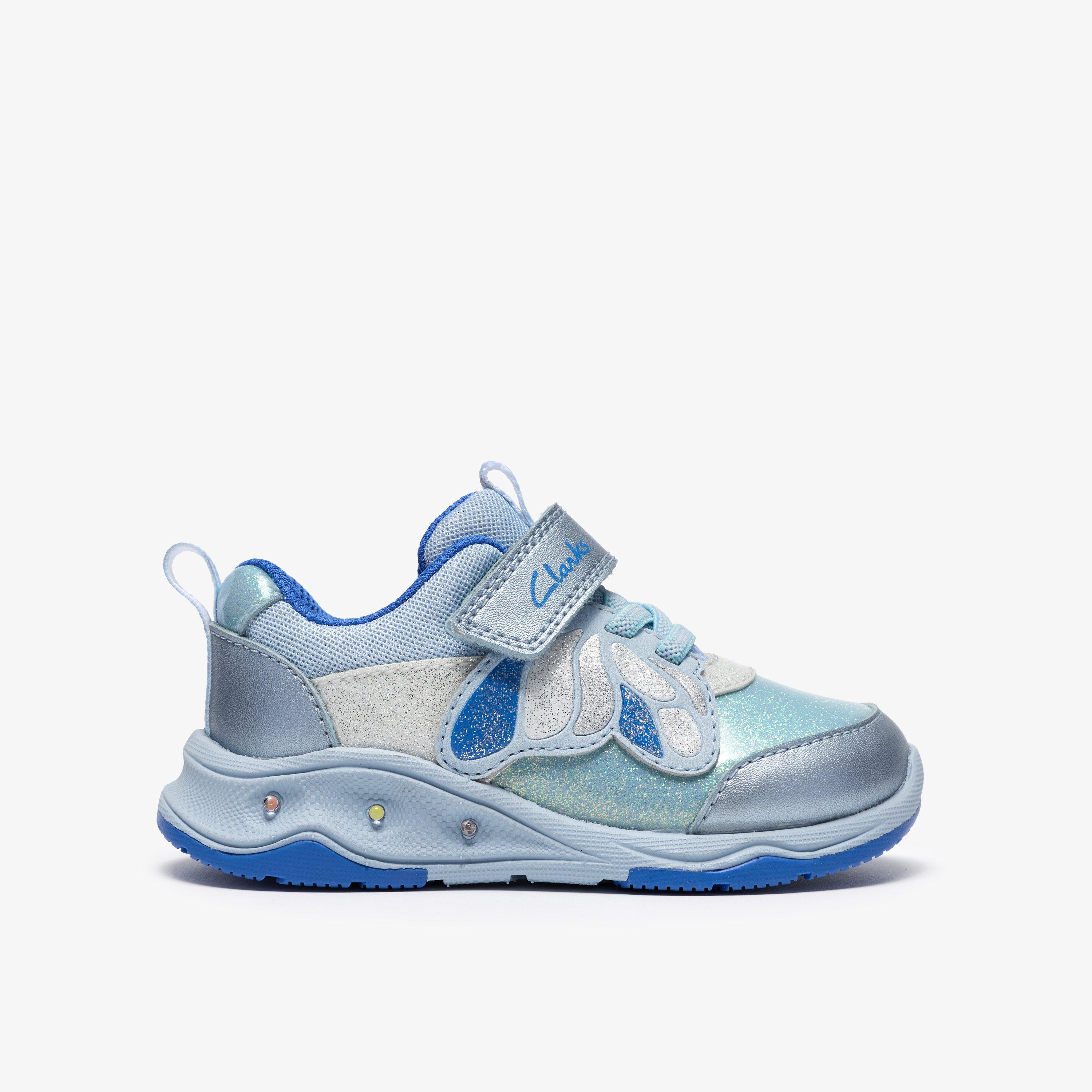 Gleam Fly Toddler Blue Trainers Riptape, view 1 of 6