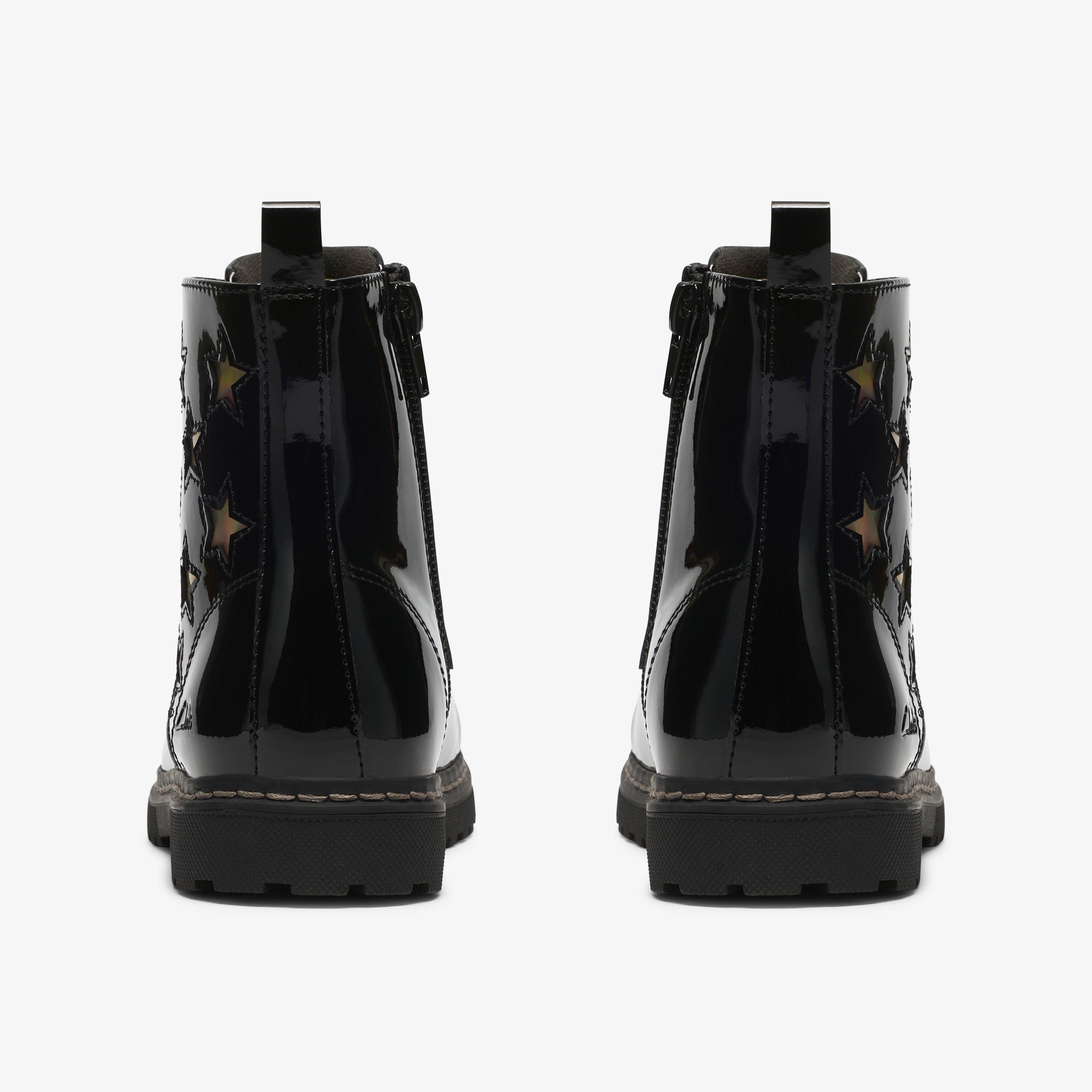 Adelaide Mist Kid Black Patent Ankle Boots, view 5 of 6