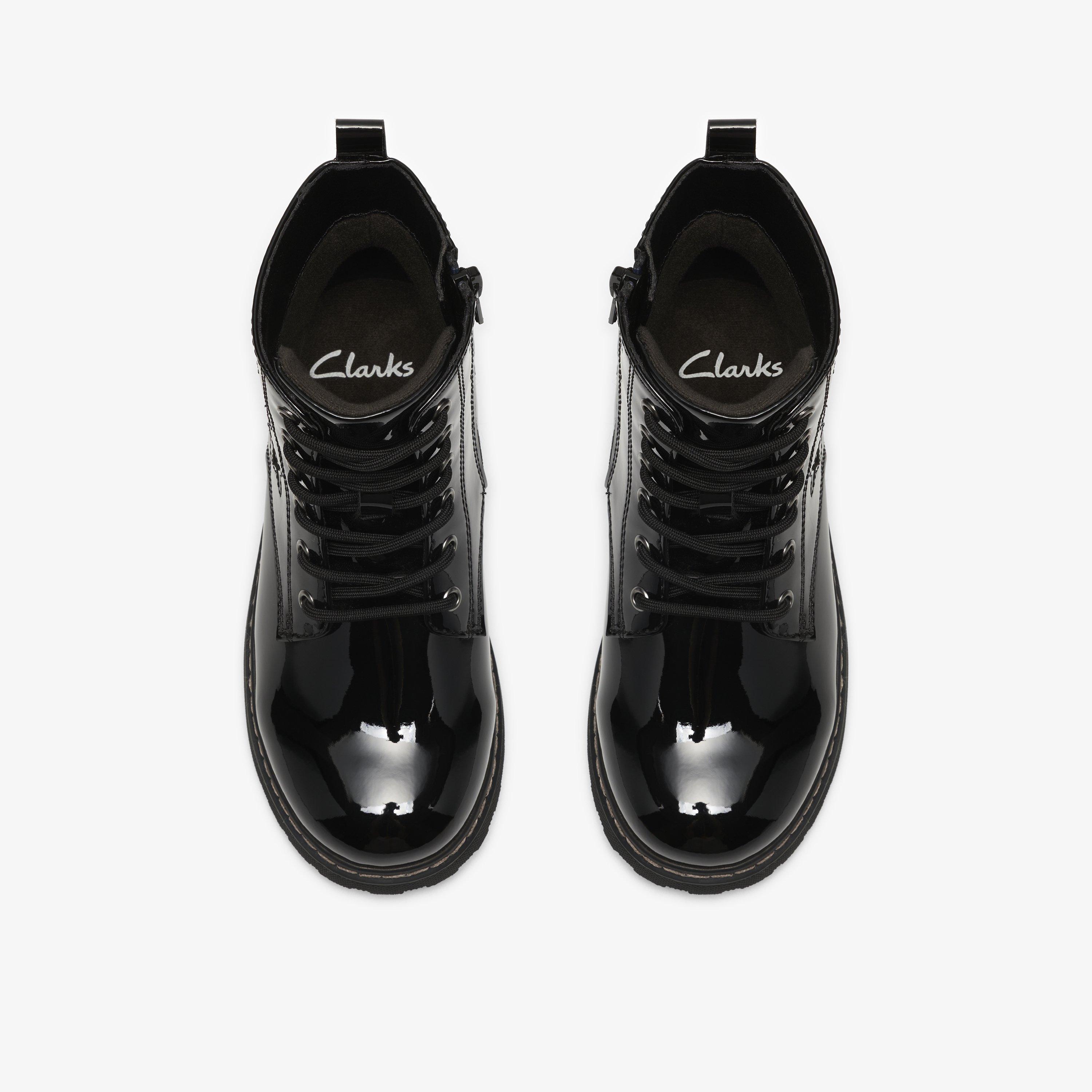 Adelaide Mist Kid Black Patent Ankle Boots, view 6 of 6