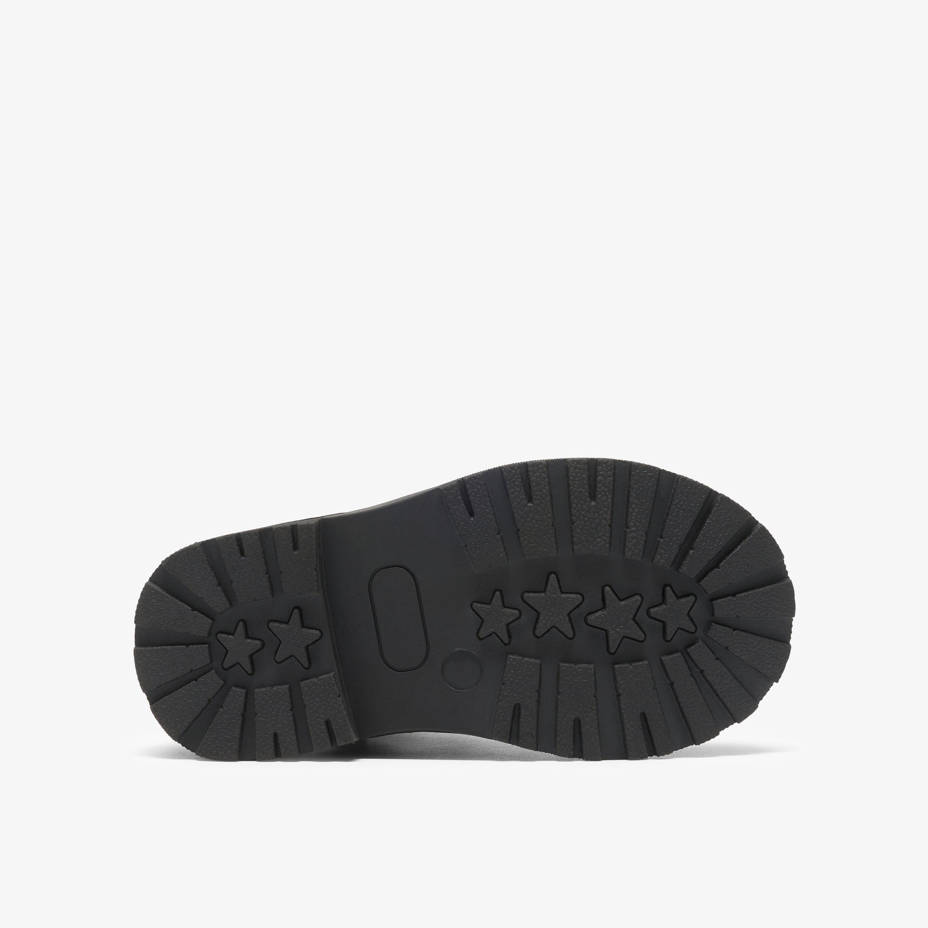 Adelaide Mist Toddler Black Patent Ankle Boots, view 3 of 6
