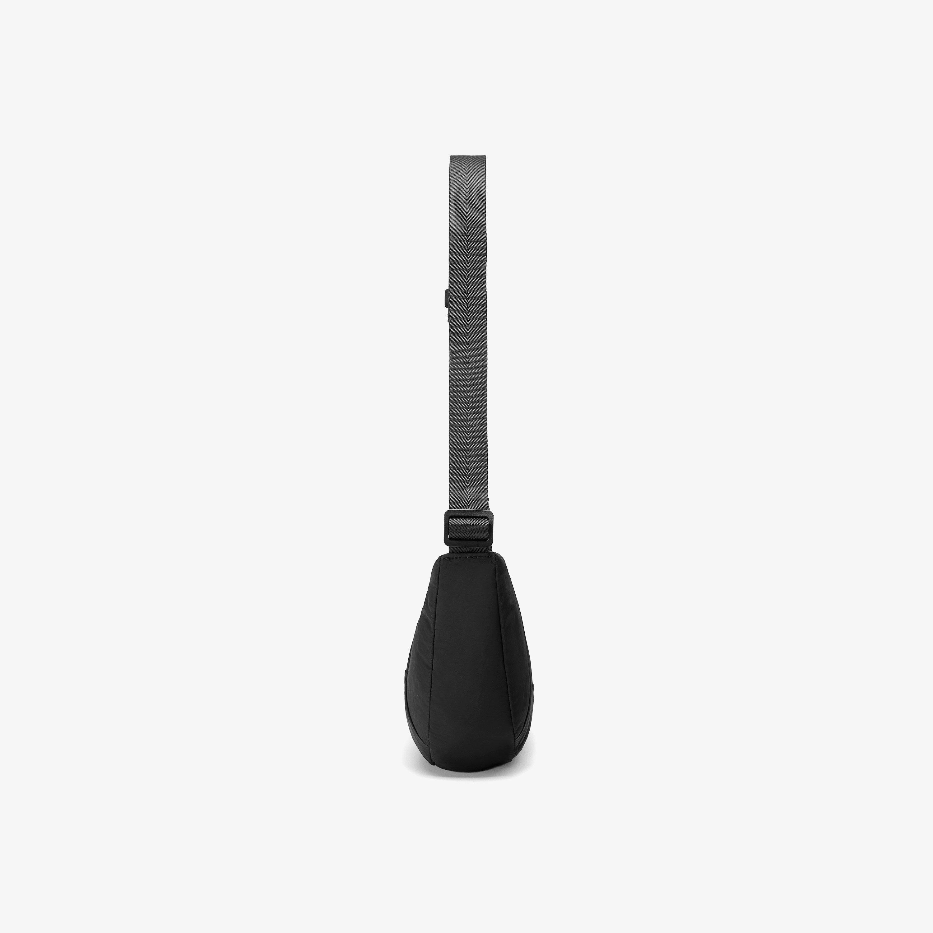 Cloudsteppers Crescent Crossbody Bag — Black