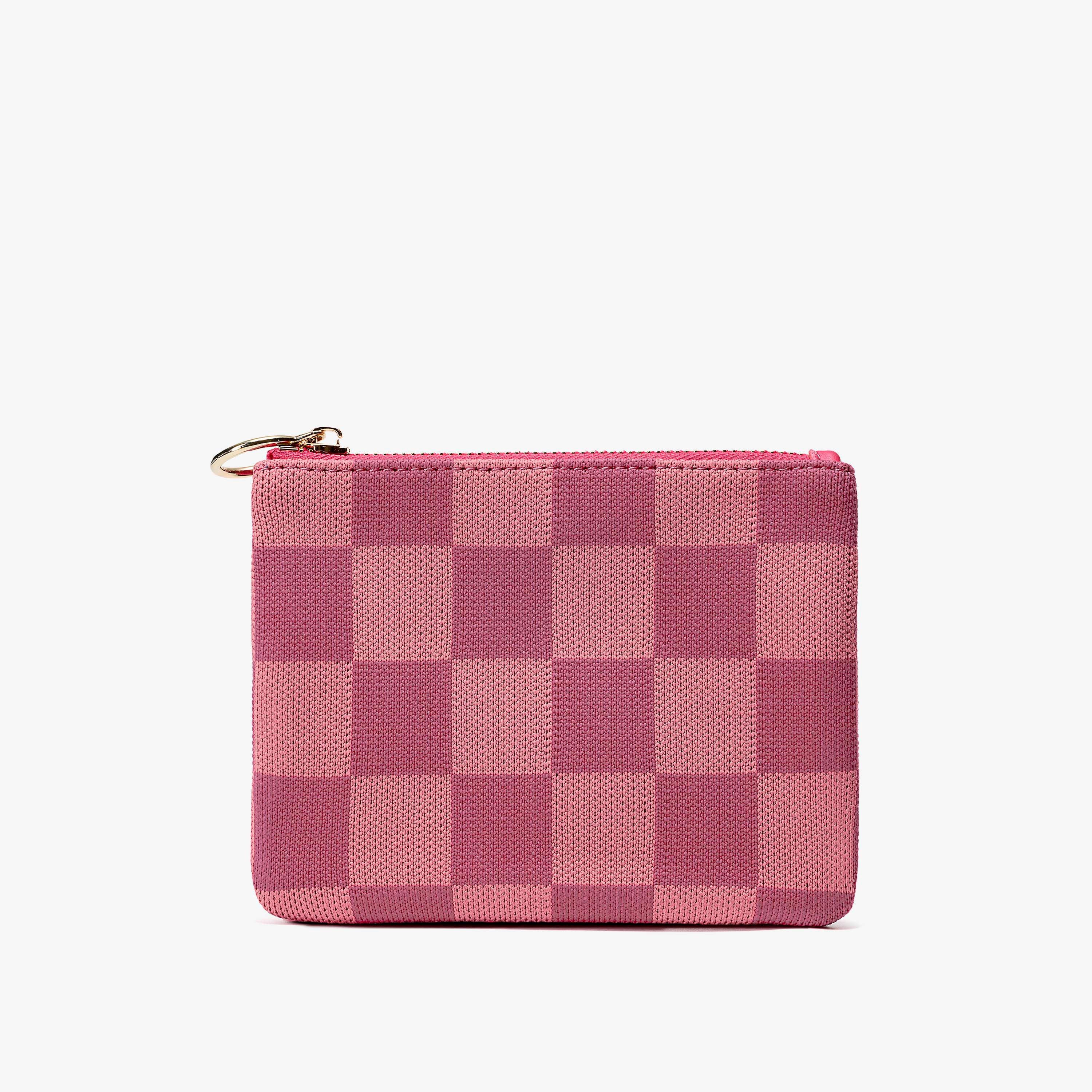 Addison Pouch Pink Check Purse, view 1 of 6