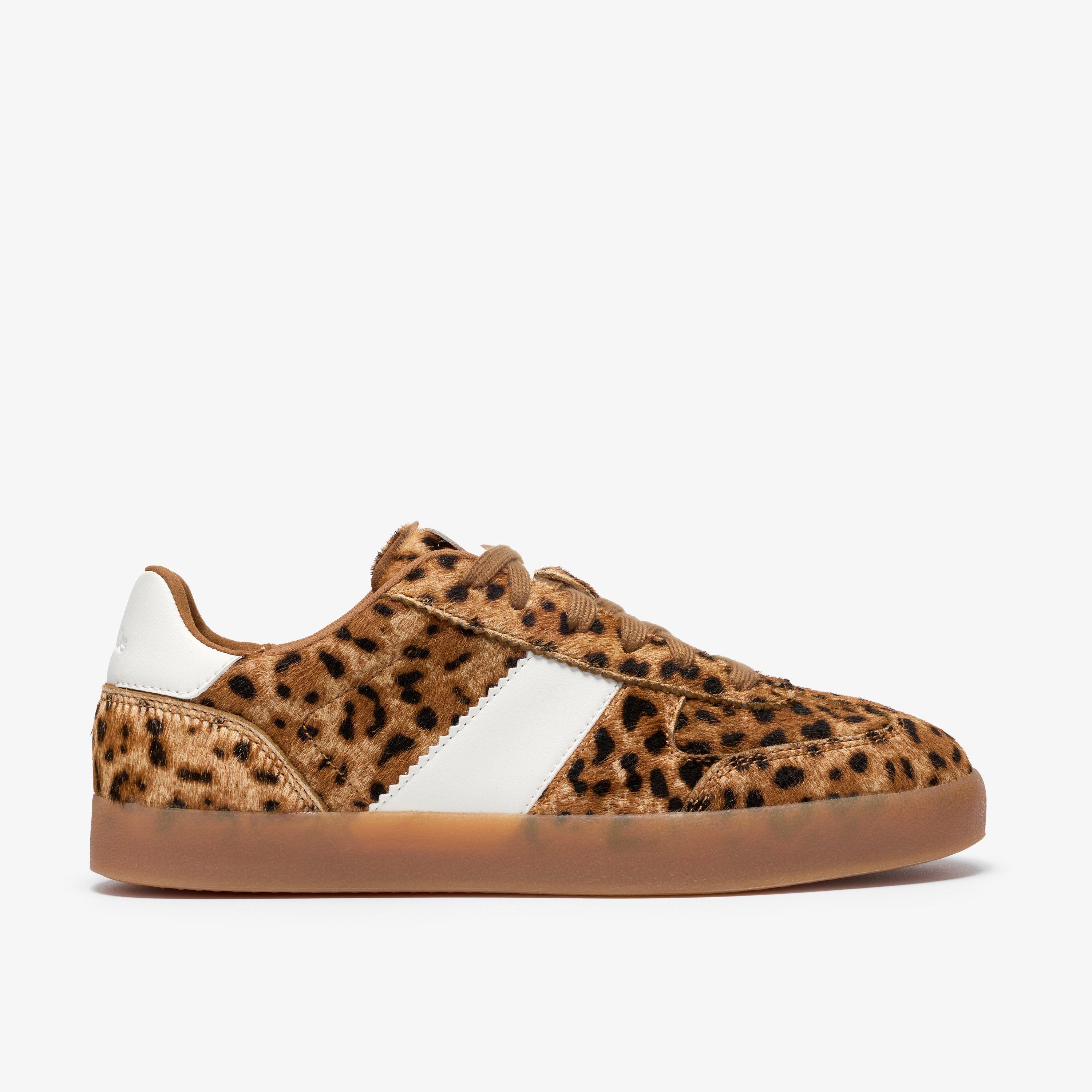 Sorelle Walk Leopard Print Trainers, view 1 of 6