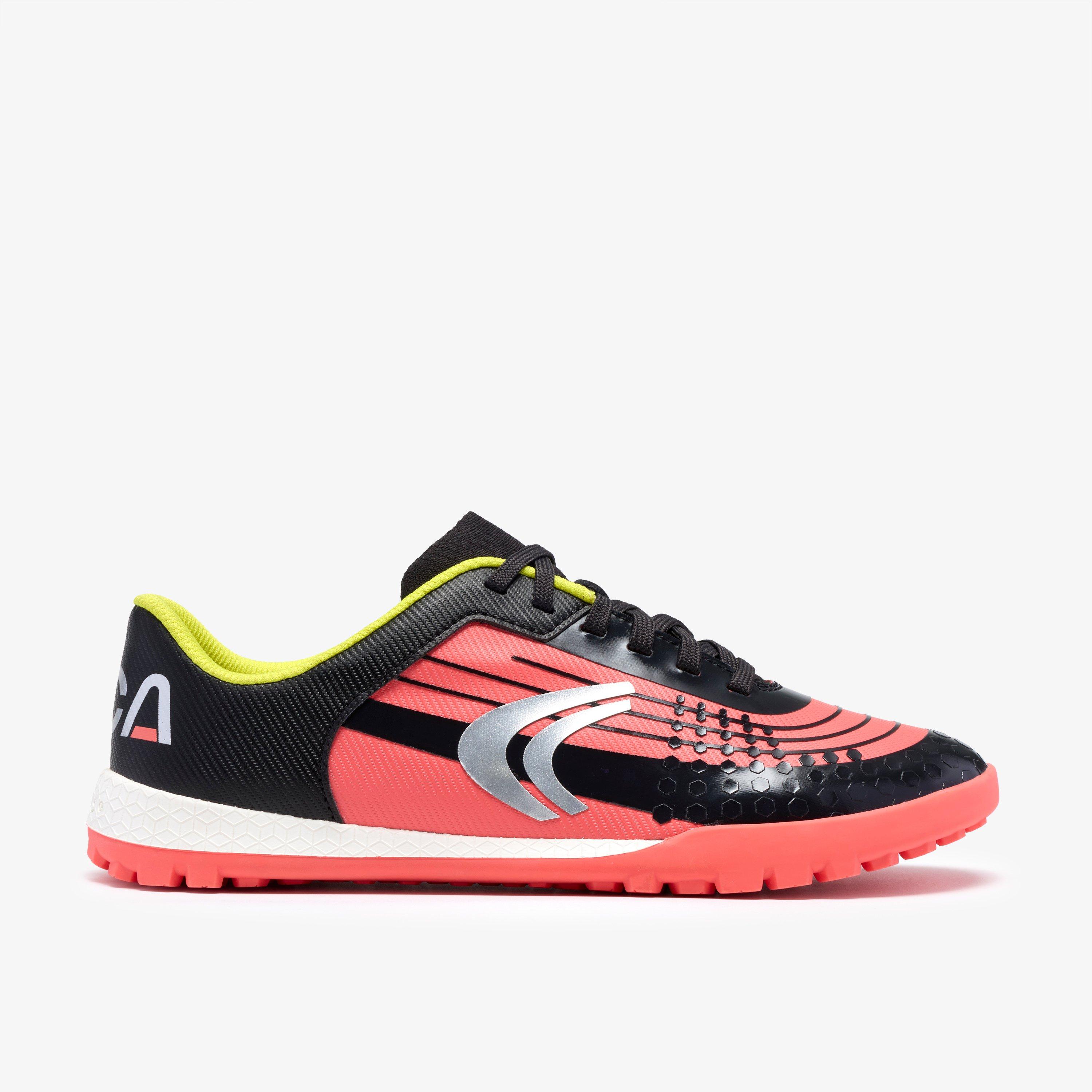 CICA Goal Kid Bright Coral Combination Trainers Riptape, view 1 of 6