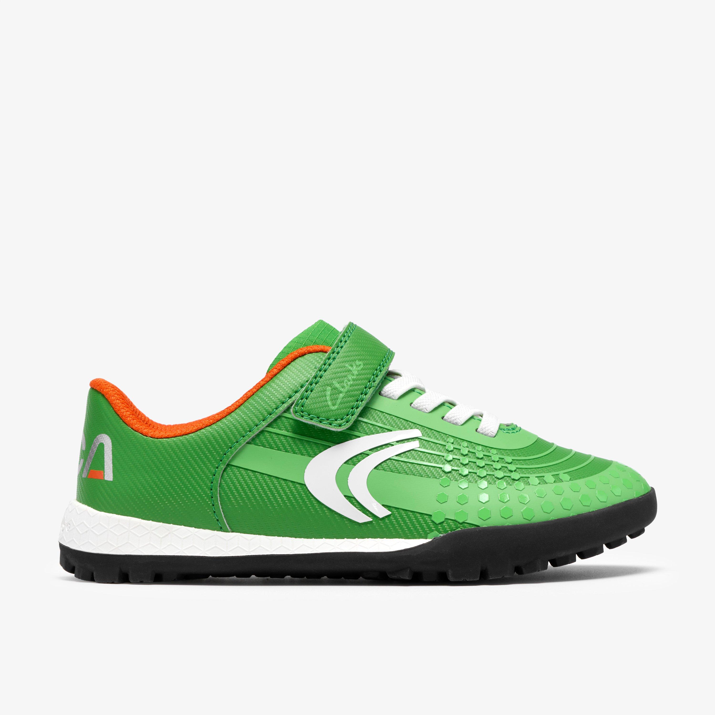CICA Goal Kidids Green Trainers Riptape, view 1 of 6