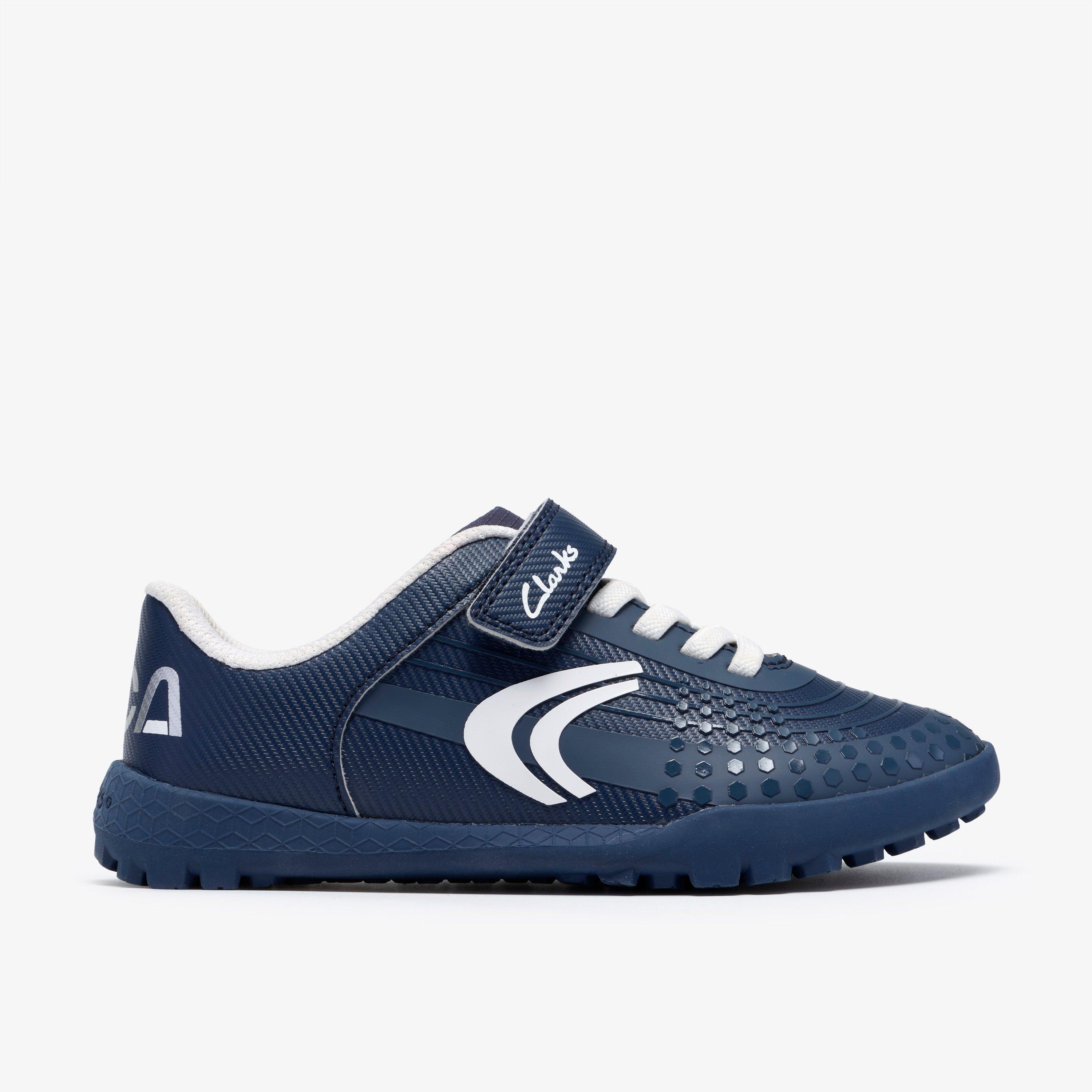 CICA Goal Kidids Navy Trainers Riptape, view 1 of 6