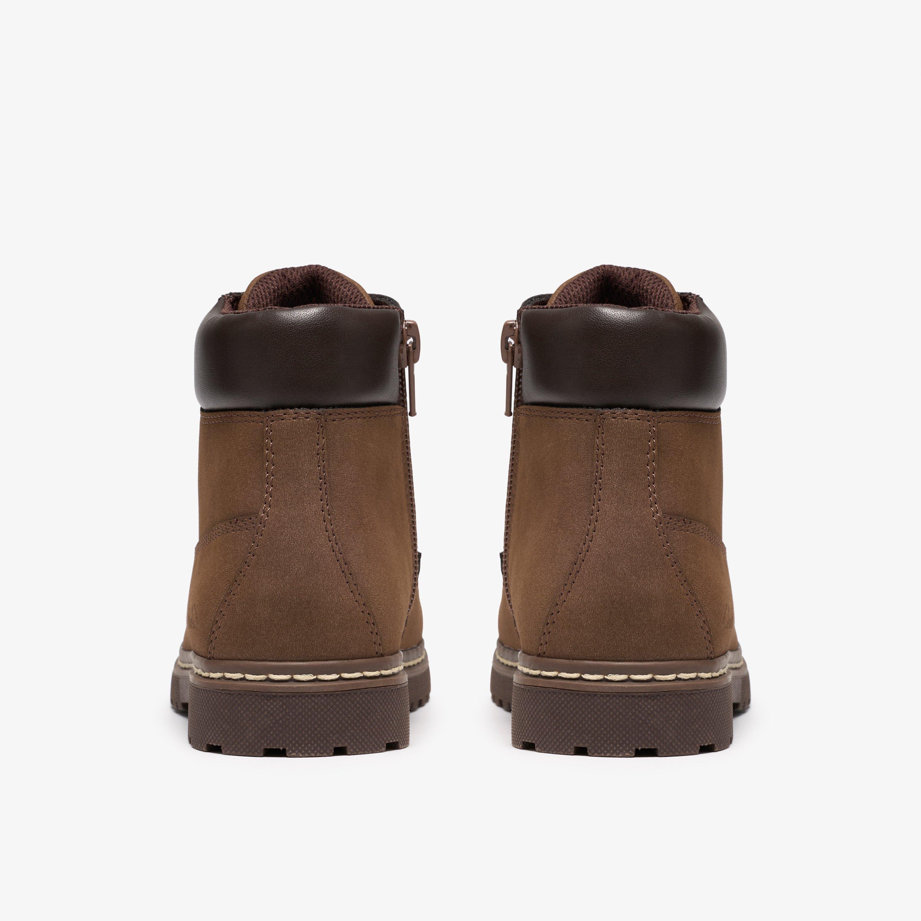 Adelaide Way Kid Dark Brown Ankle Boots, view 5 of 6