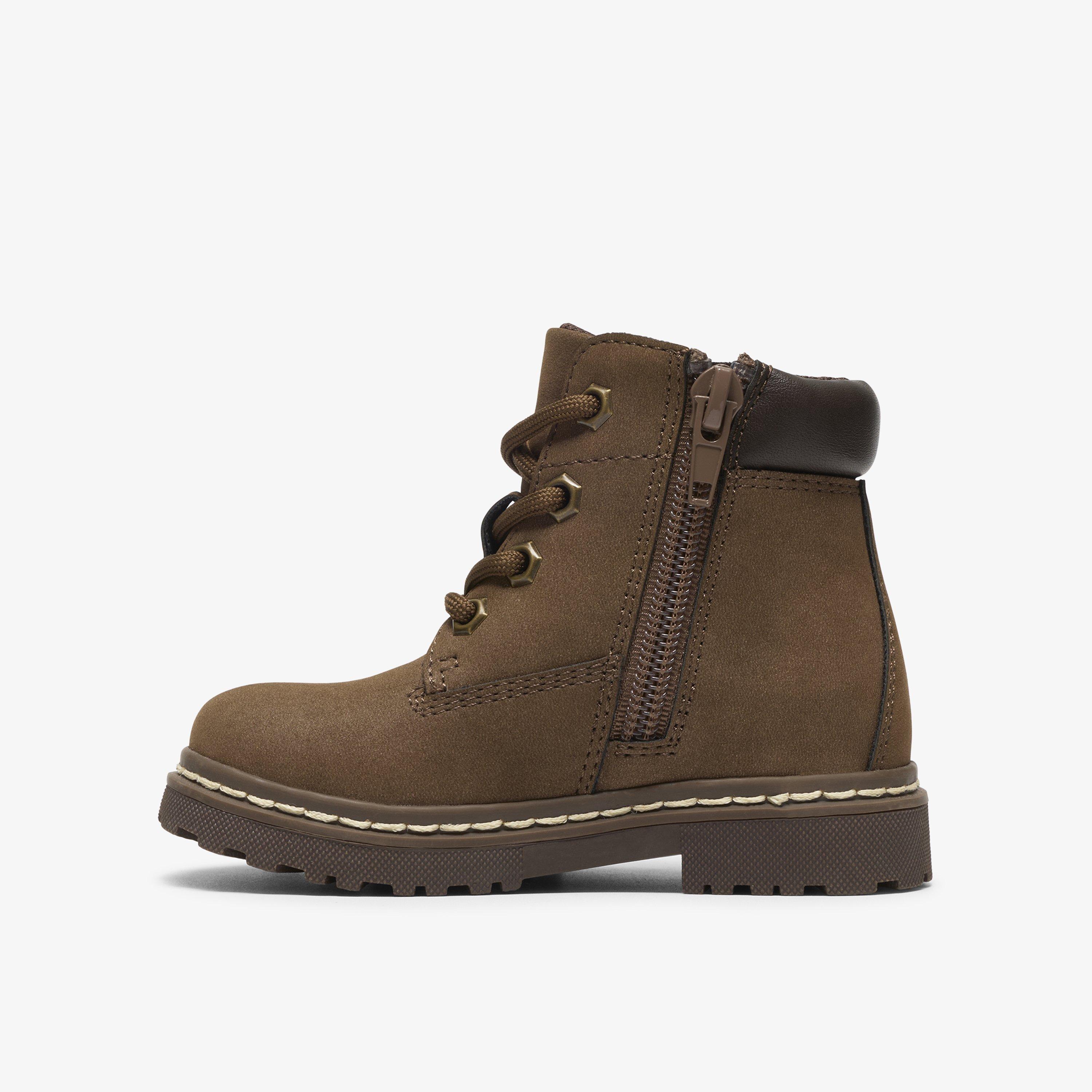 Adelaide Way Toddler Dark Brown Ankle Boots, view 2 of 6