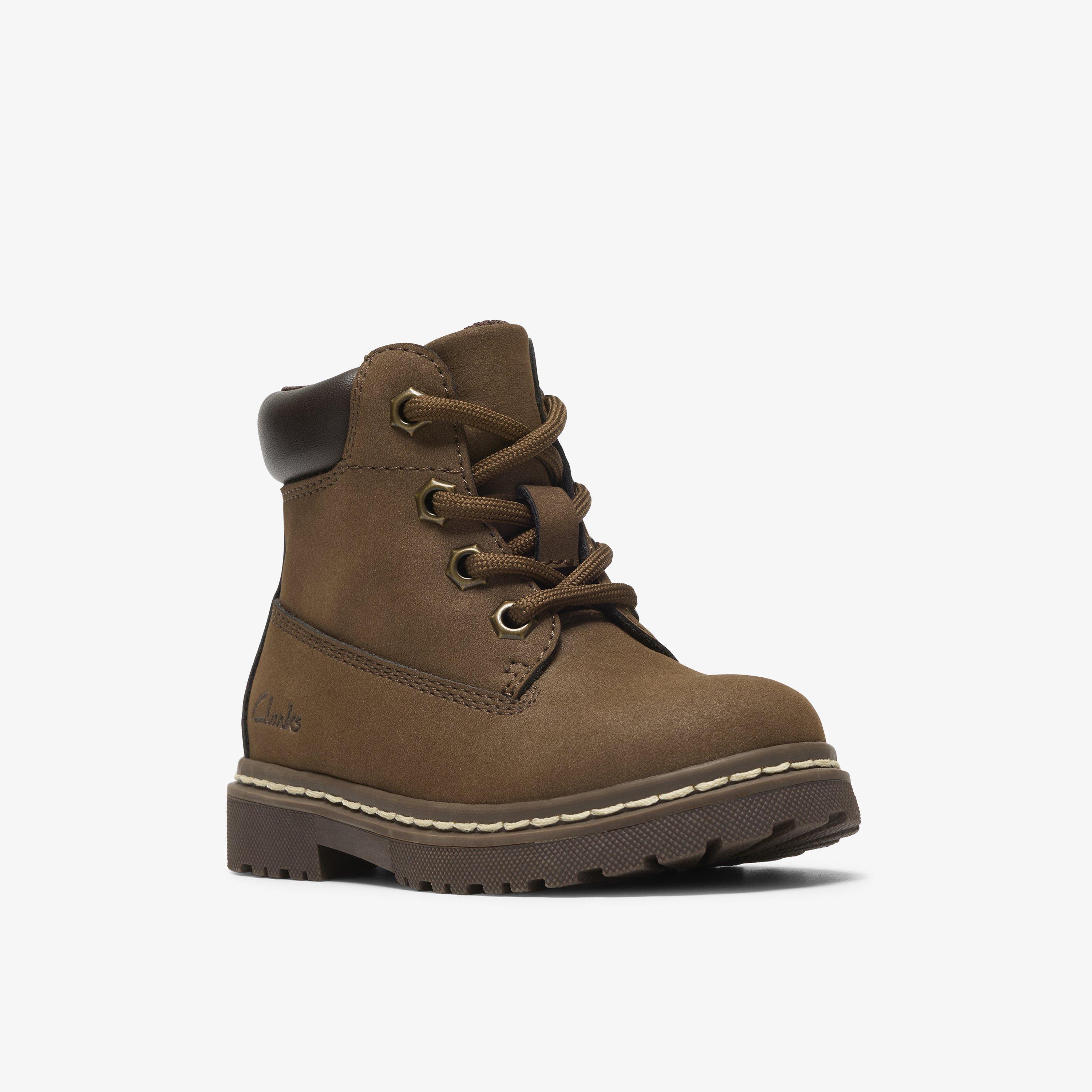Adelaide Way Toddler Dark Brown Ankle Boots, view 4 of 6