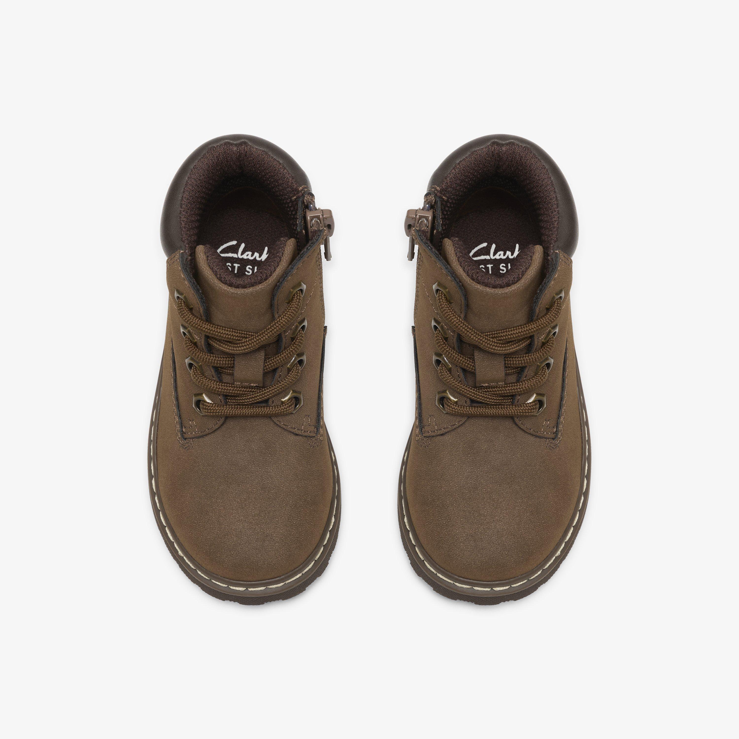 Adelaide Way Toddler Dark Brown Ankle Boots, view 6 of 6