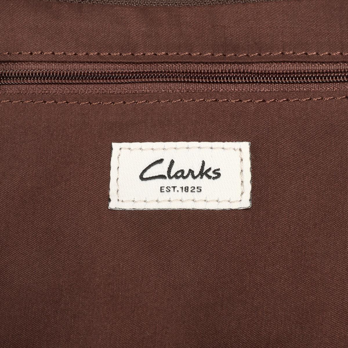 Leather Crescent Crossbody Bag  — Brown