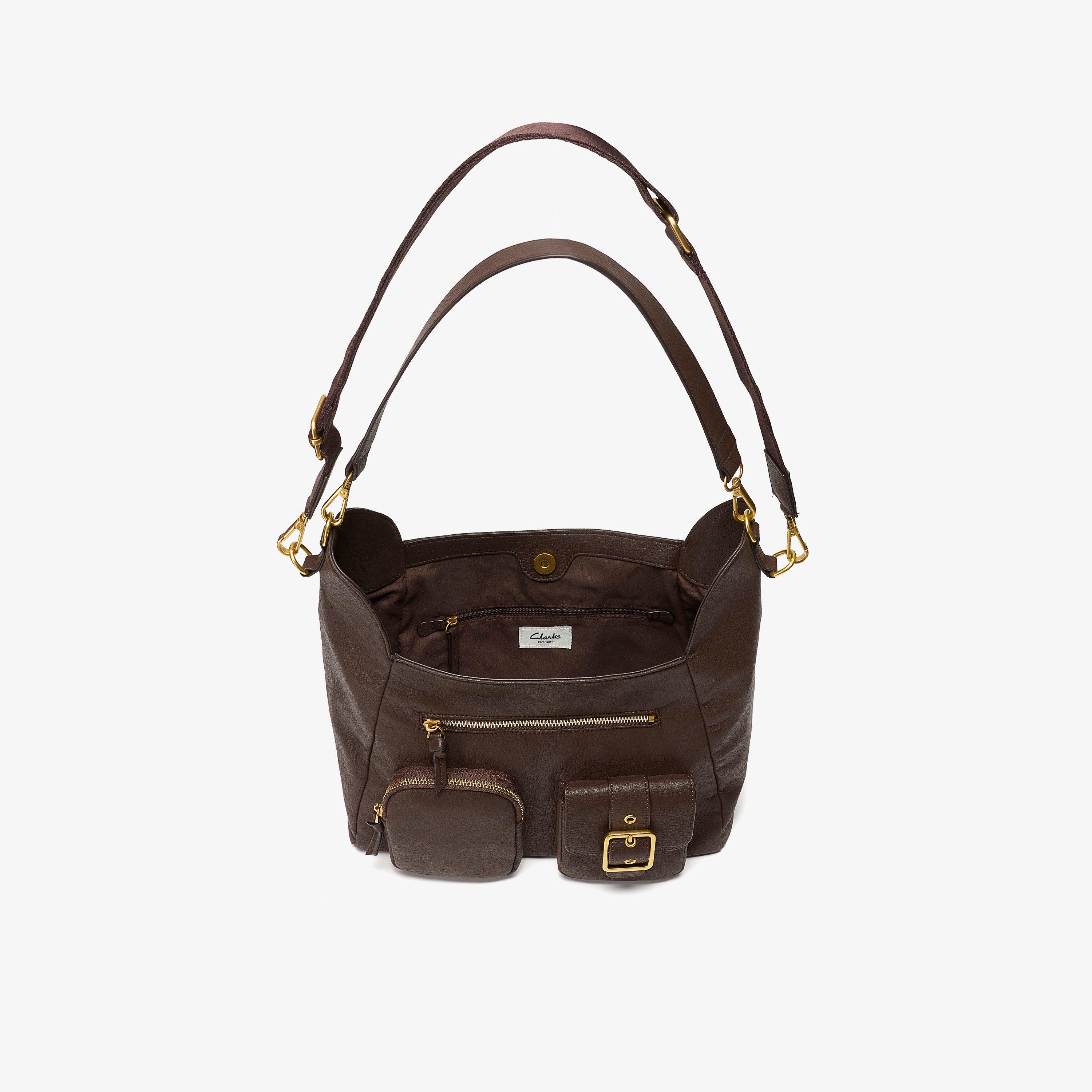 Emma Shoulder Chocolate Shoulder Bags, view 4 of 6
