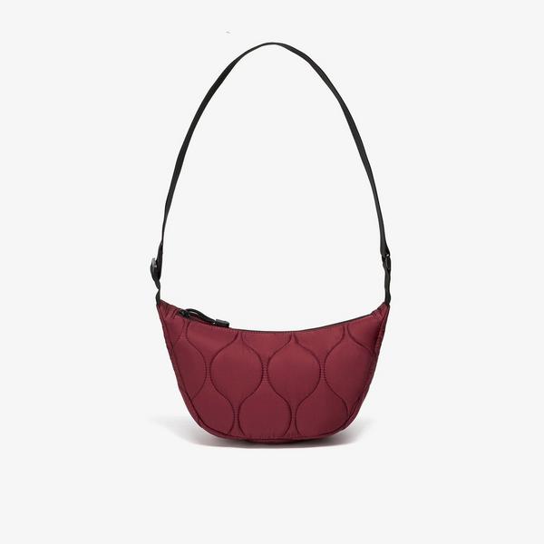 Quilted Trail 2 Strap Crossbody Bag — Red