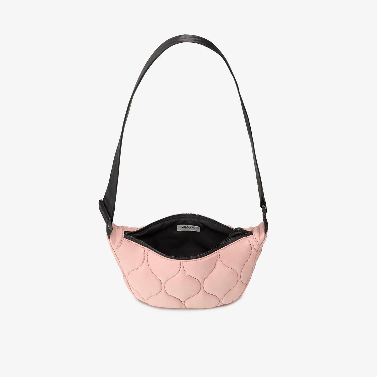 Quilted Trail 2 Strap Crossbody Bag — Pink