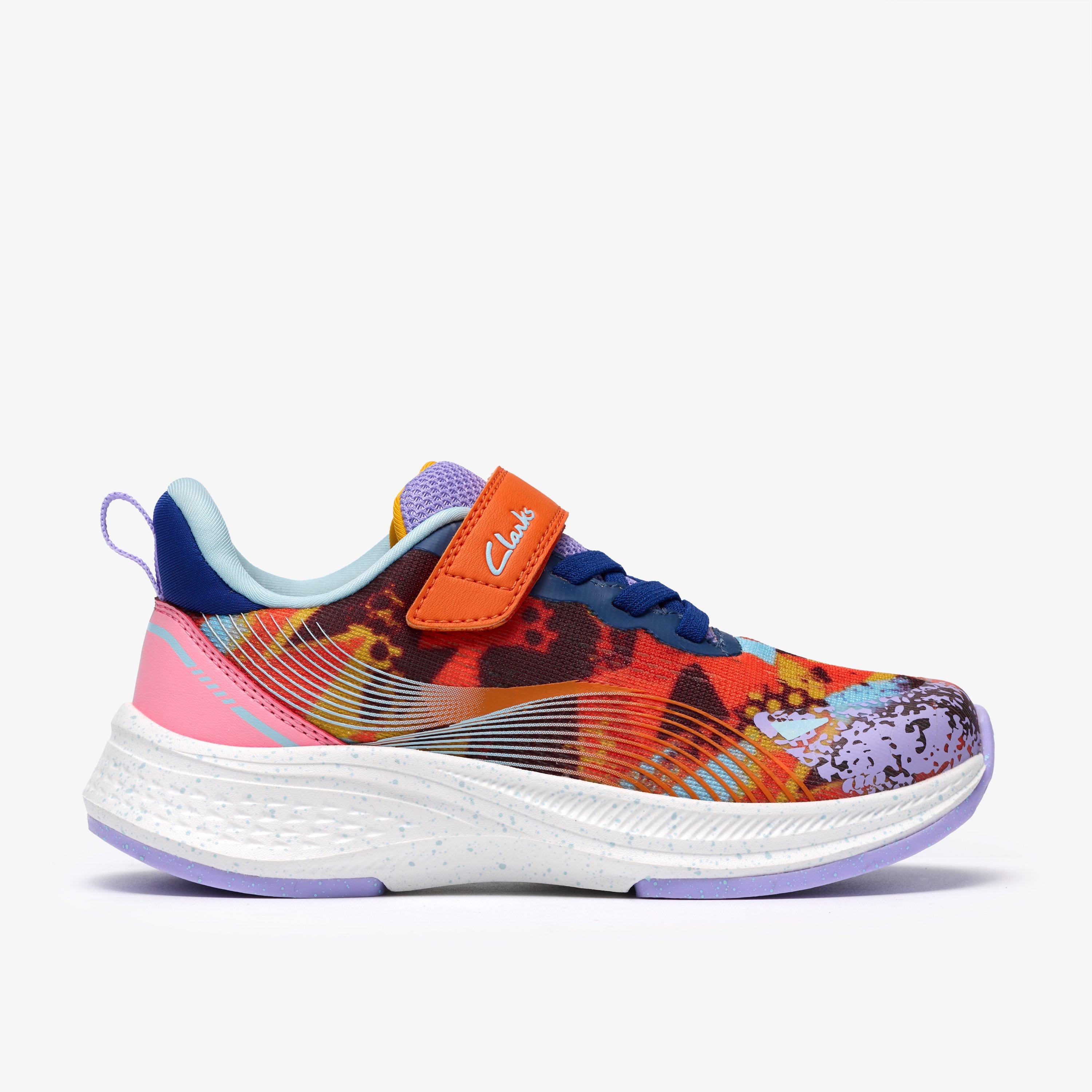 Lumen Hero Kid Orange Combination Trainers Riptape, view 1 of 6