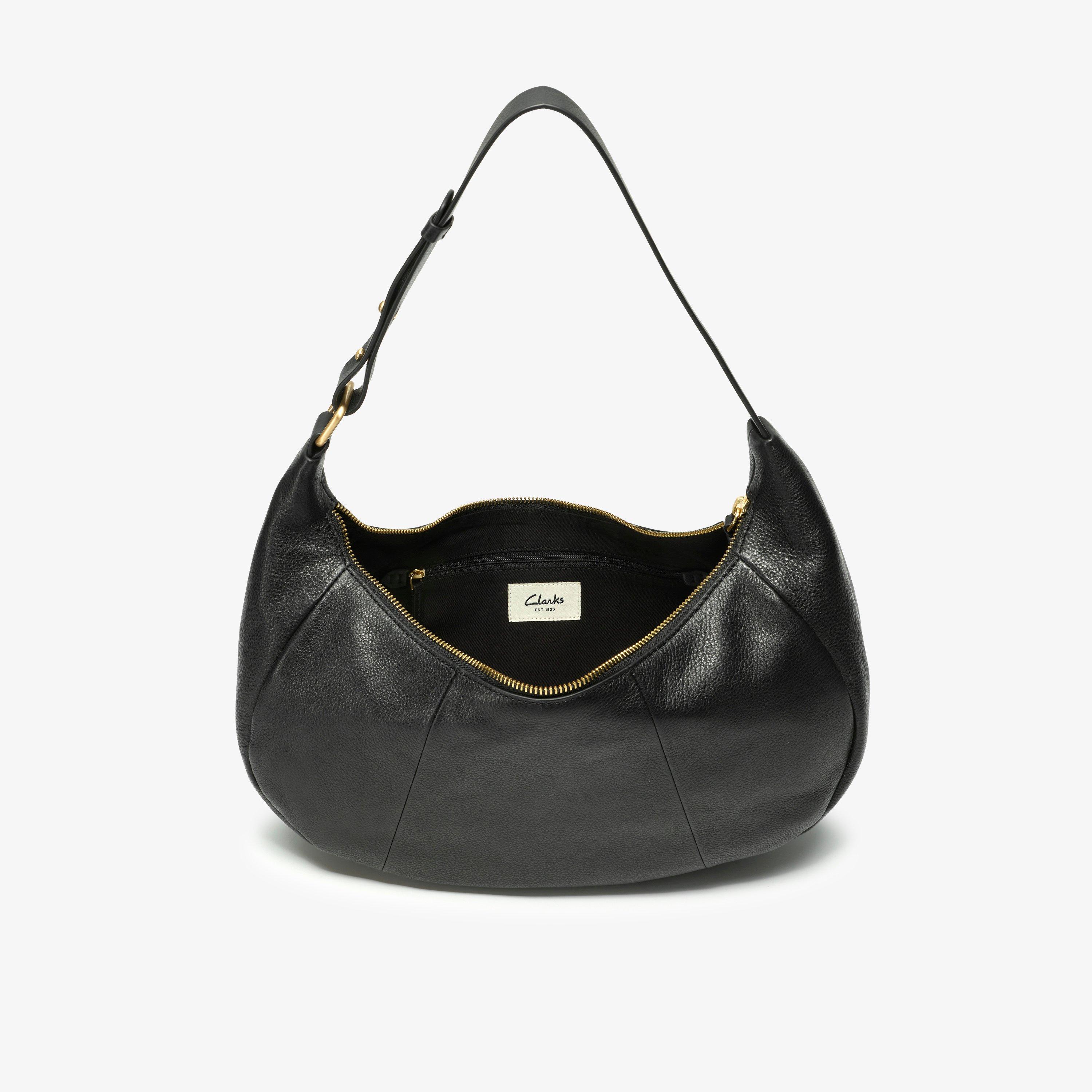 Willow Haze Black Leather Cross Body Bag Shoulder Bags, view 4 of 6