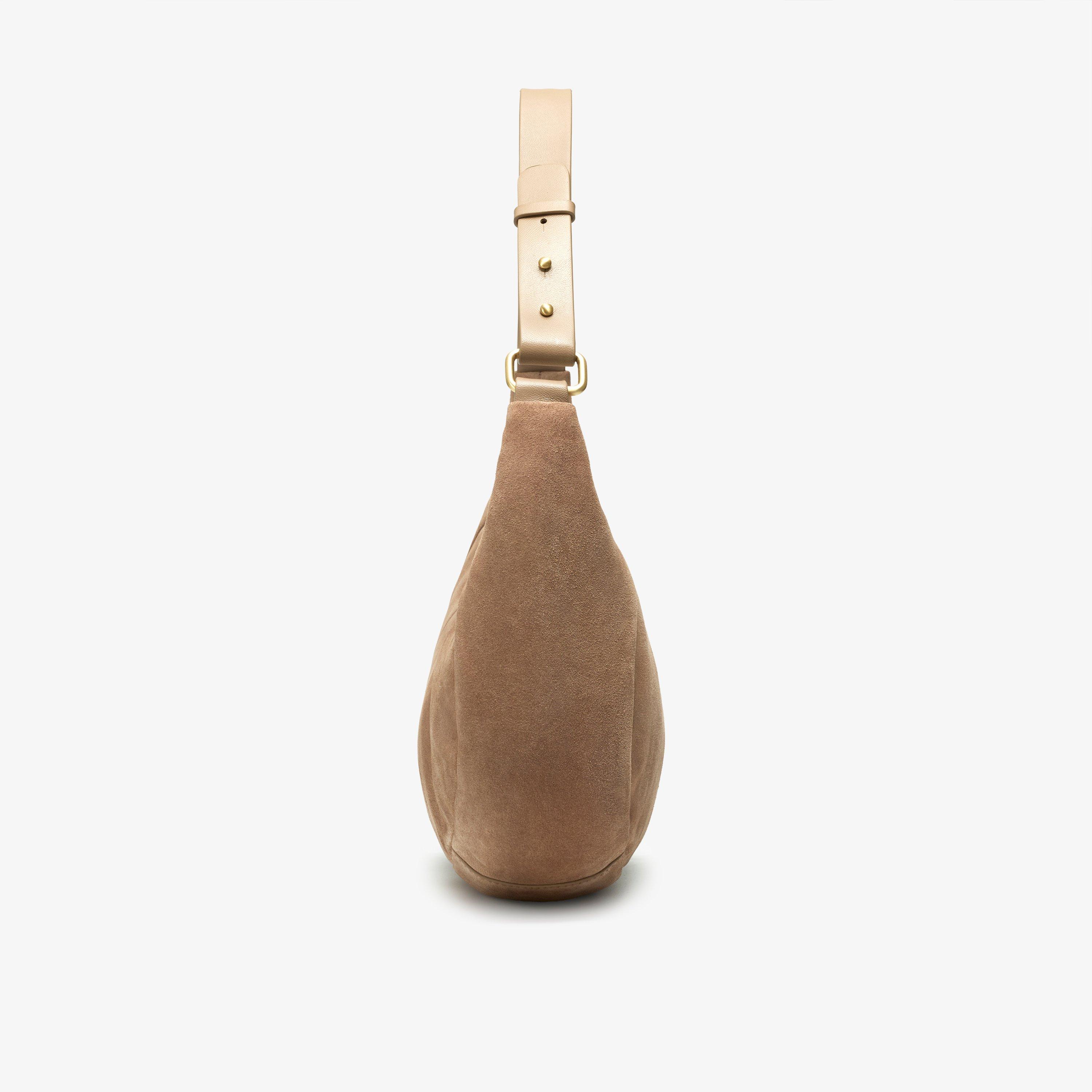 Willow Haze Taupe Suede Cross Body Bag Shoulder Bags, view 3 of 6