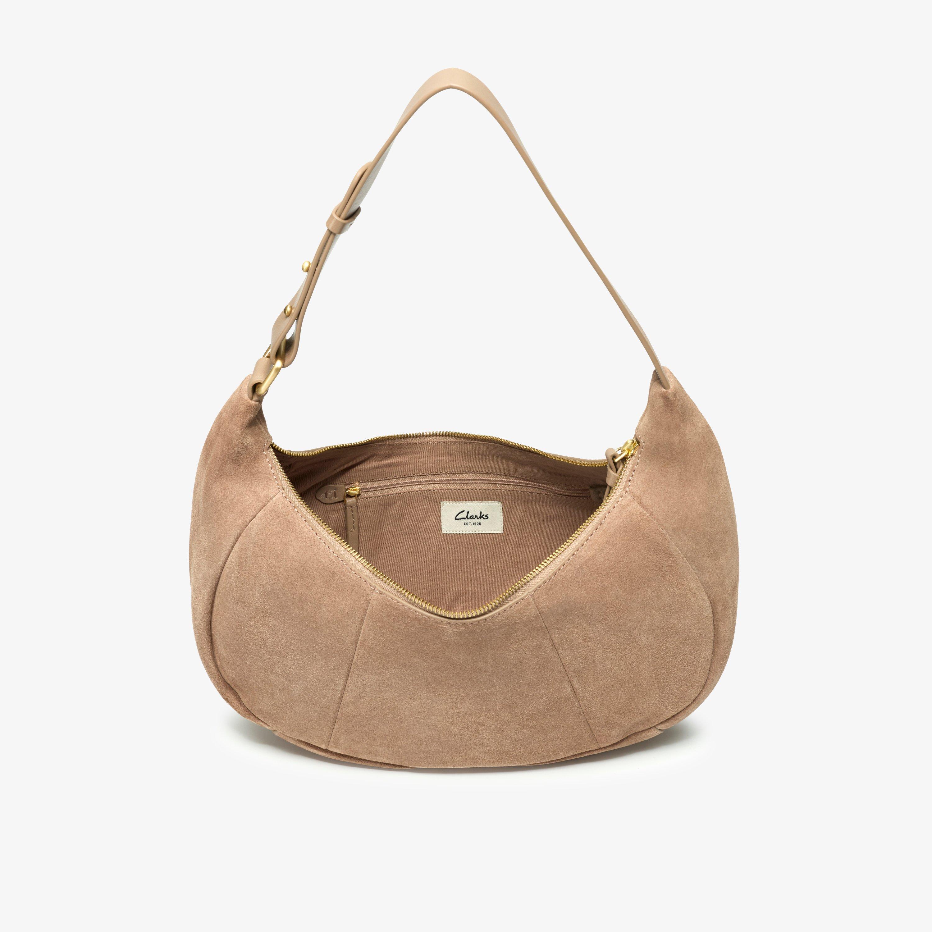 Willow Haze Taupe Suede Cross Body Bag Shoulder Bags, view 4 of 6