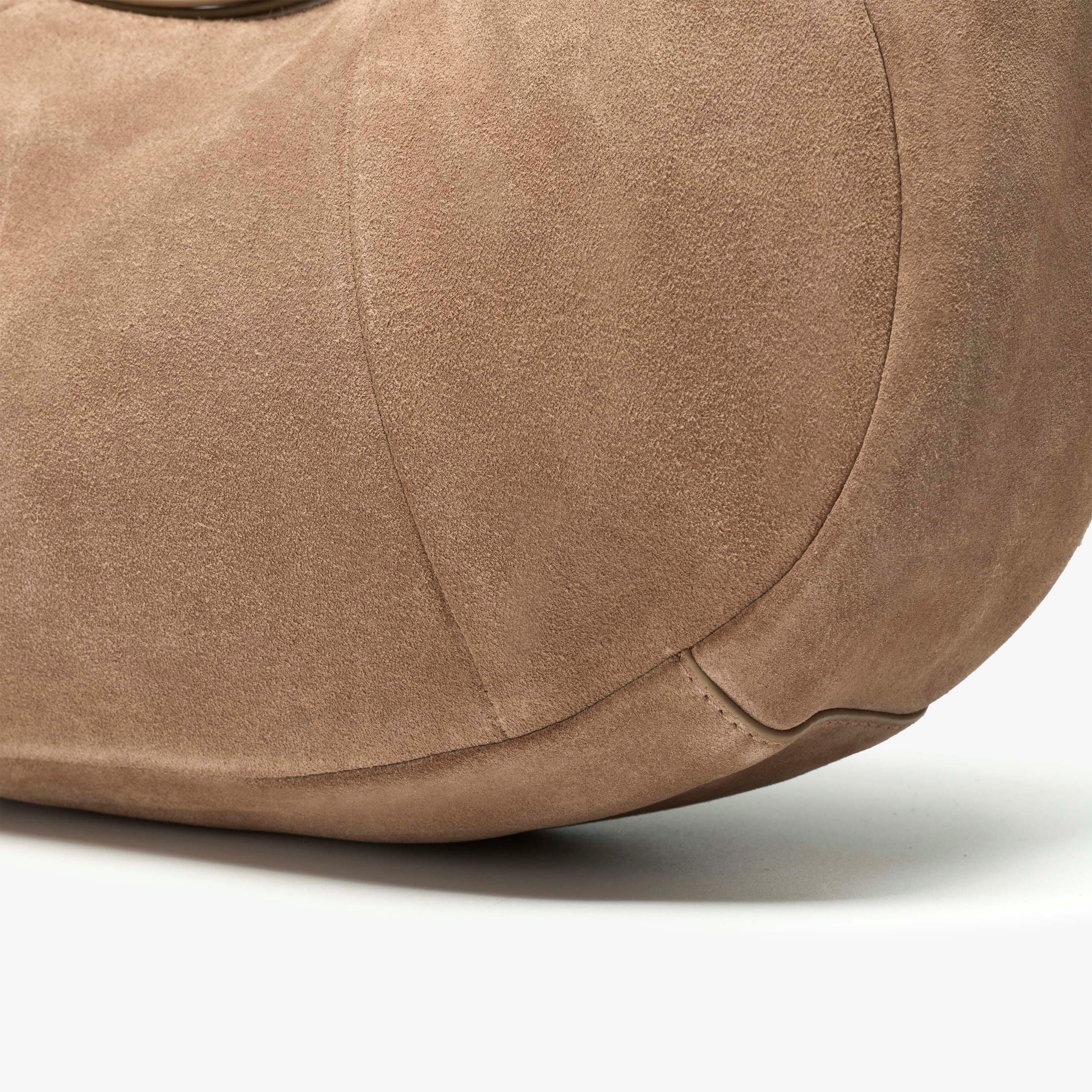 Willow Haze Taupe Suede Cross Body Bag Shoulder Bags, view 5 of 6