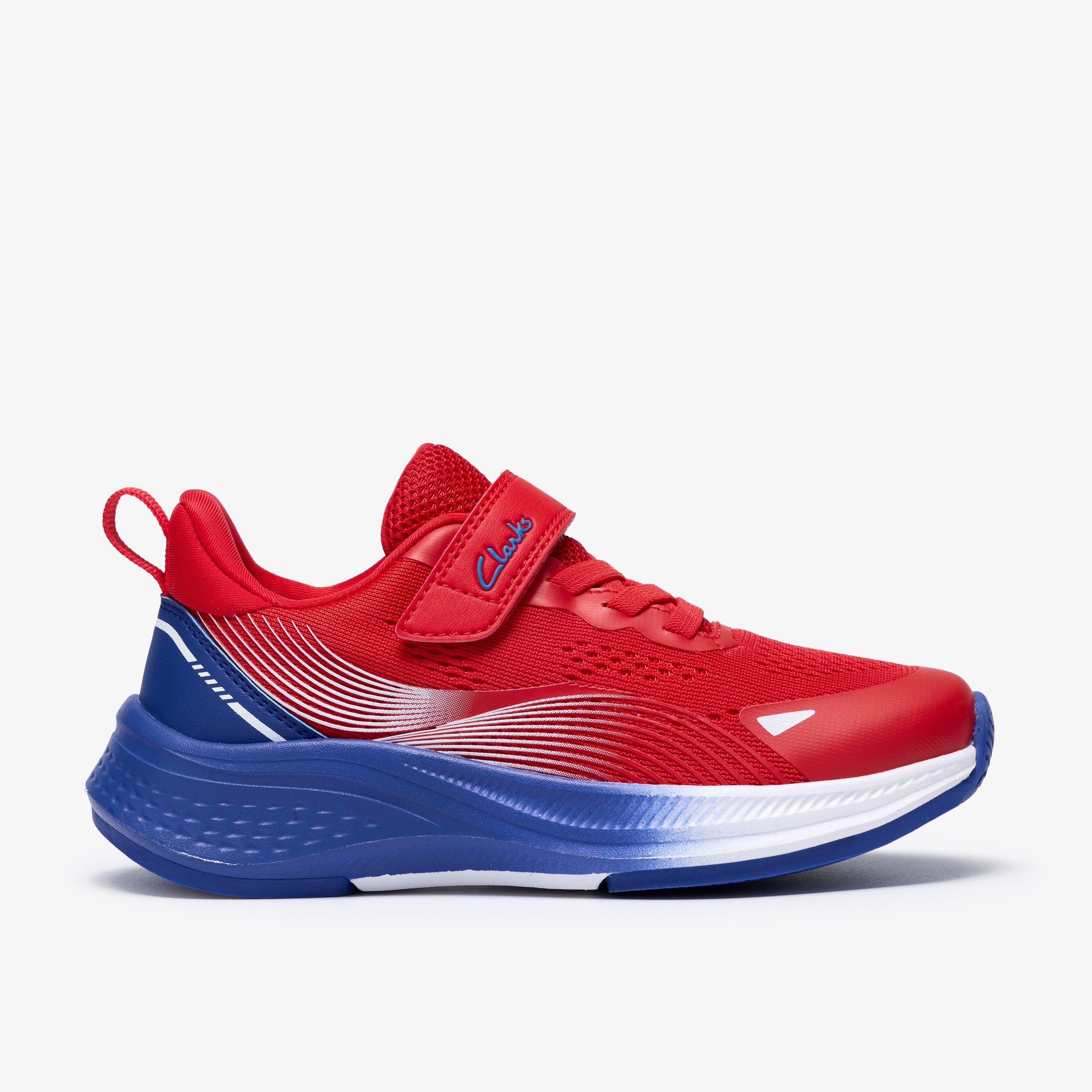 Lumen Hero Kid Red Trainers Riptape, view 1 of 6