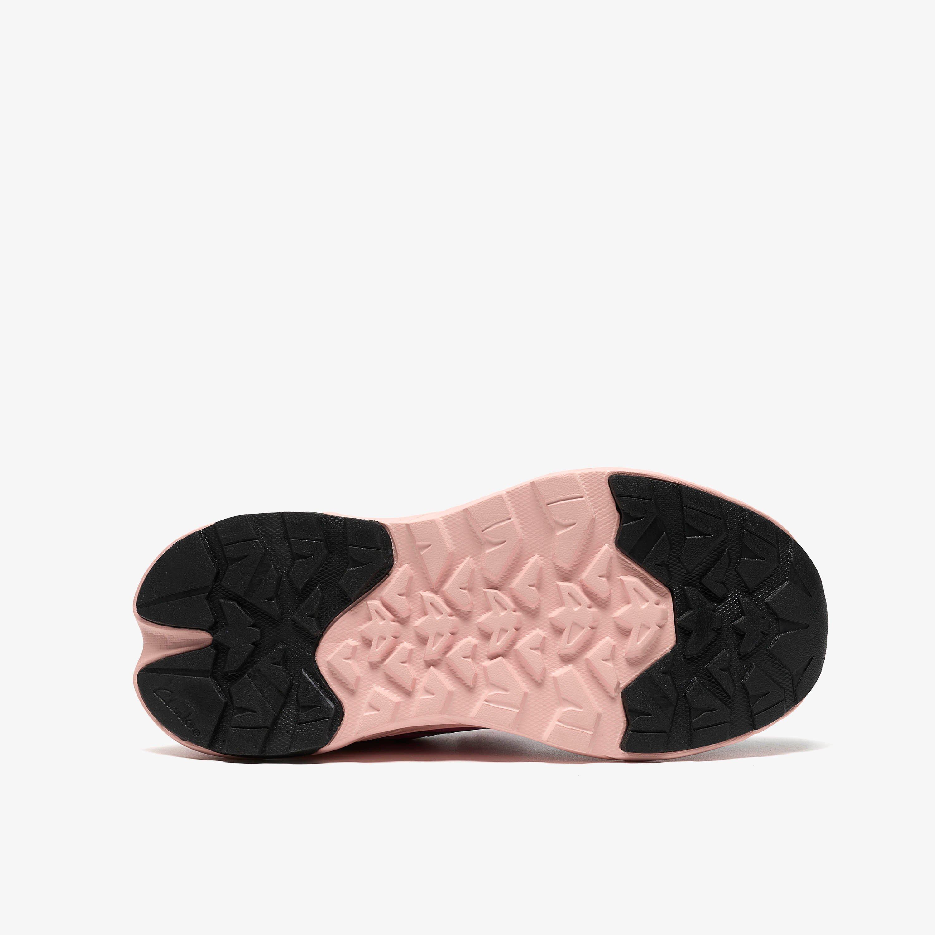 Merrick Way Kid Pink Combination Trainers Riptape, view 3 of 6