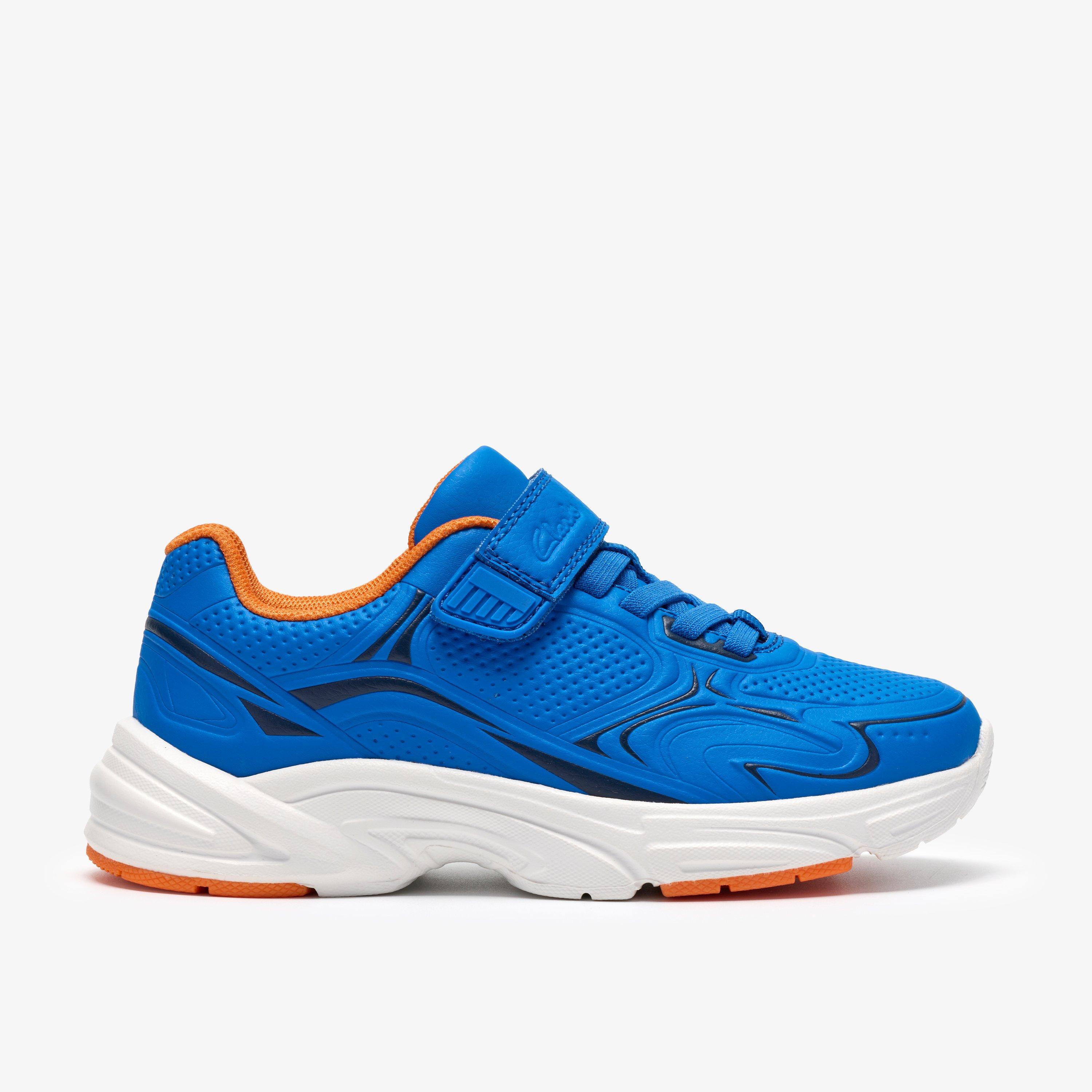 Crafton Solo Kid Bright Blue Trainers, view 1 of 6