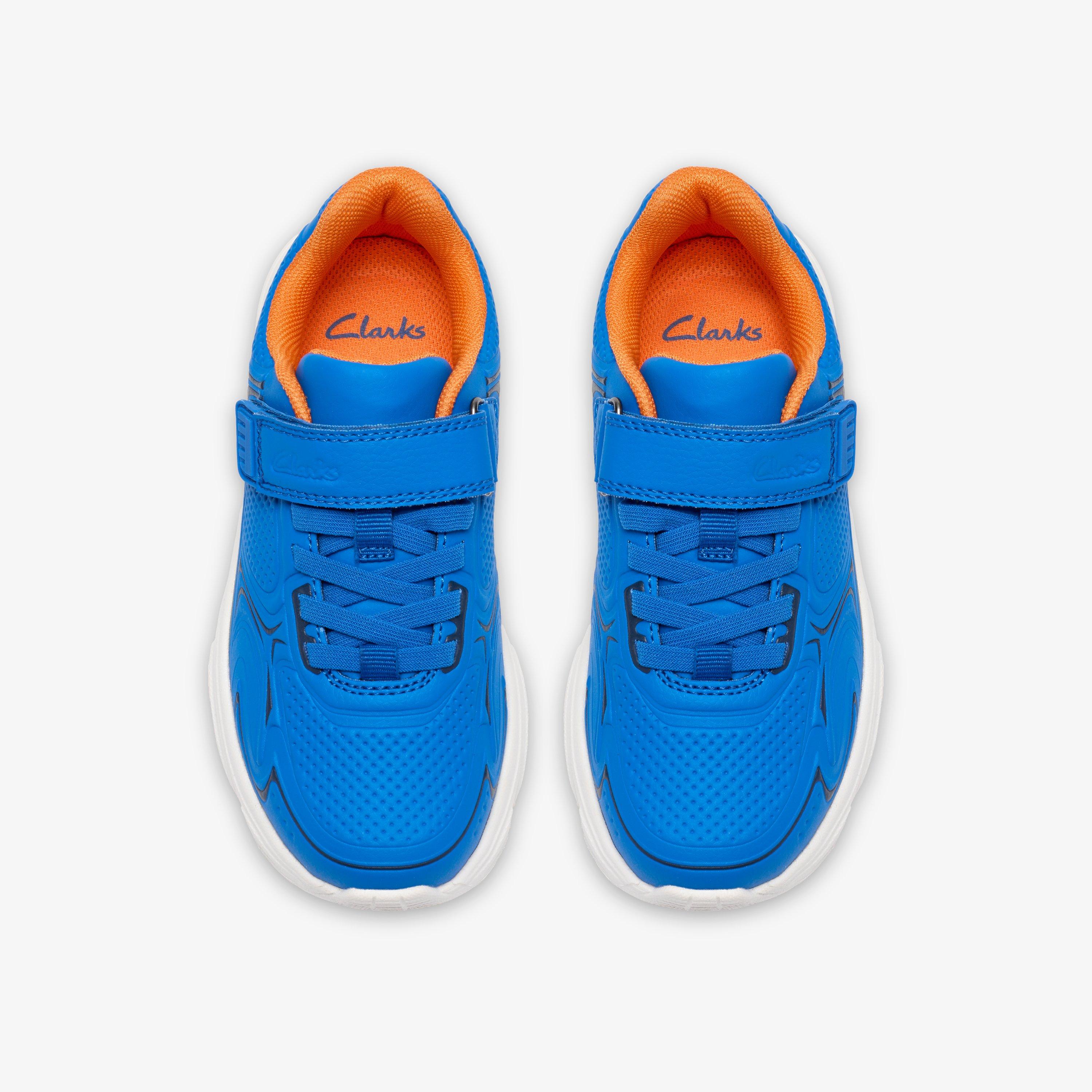 Crafton Solo Kid Bright Blue Trainers, view 6 of 6