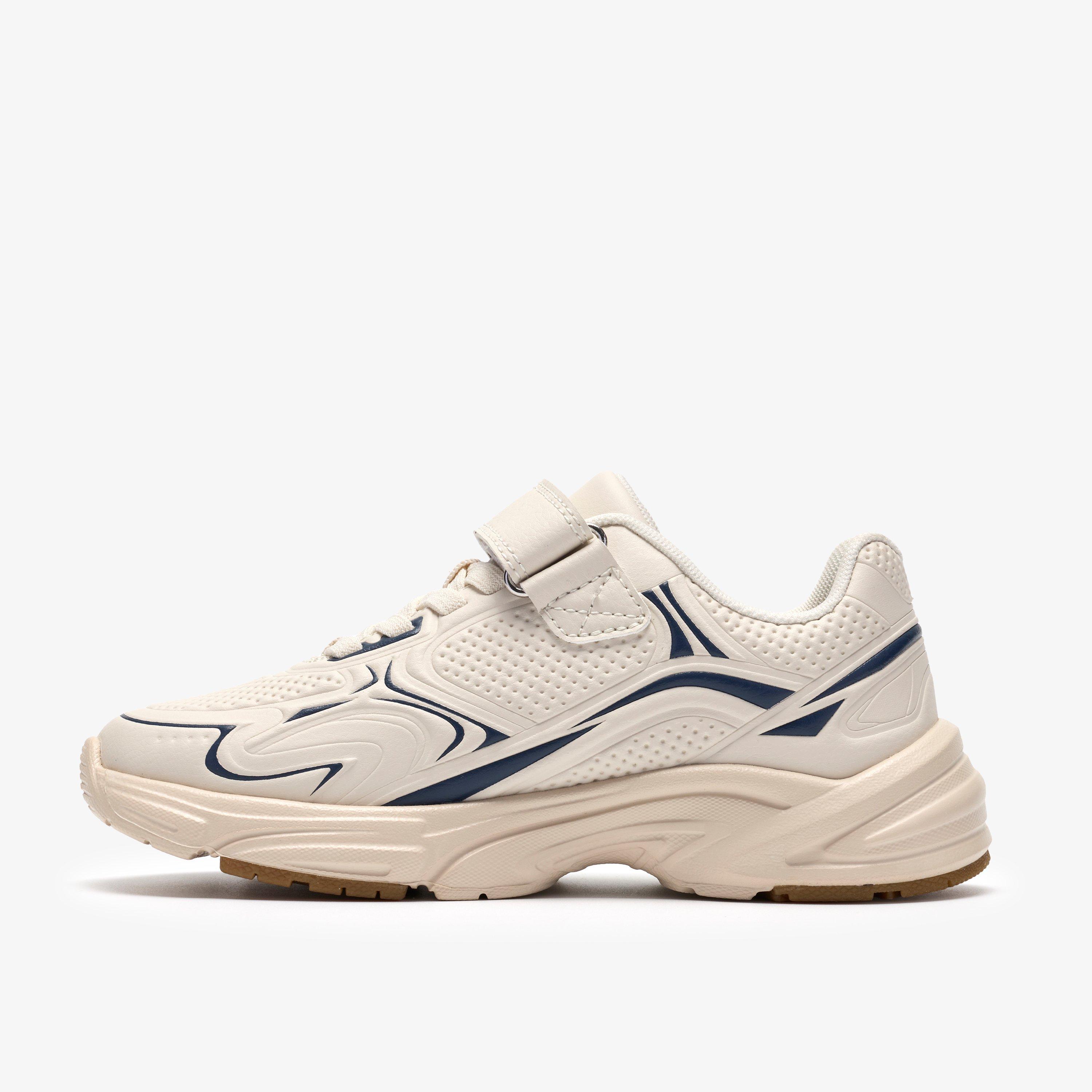 Crafton Solo Kid Beige Combination Trainers, view 2 of 6