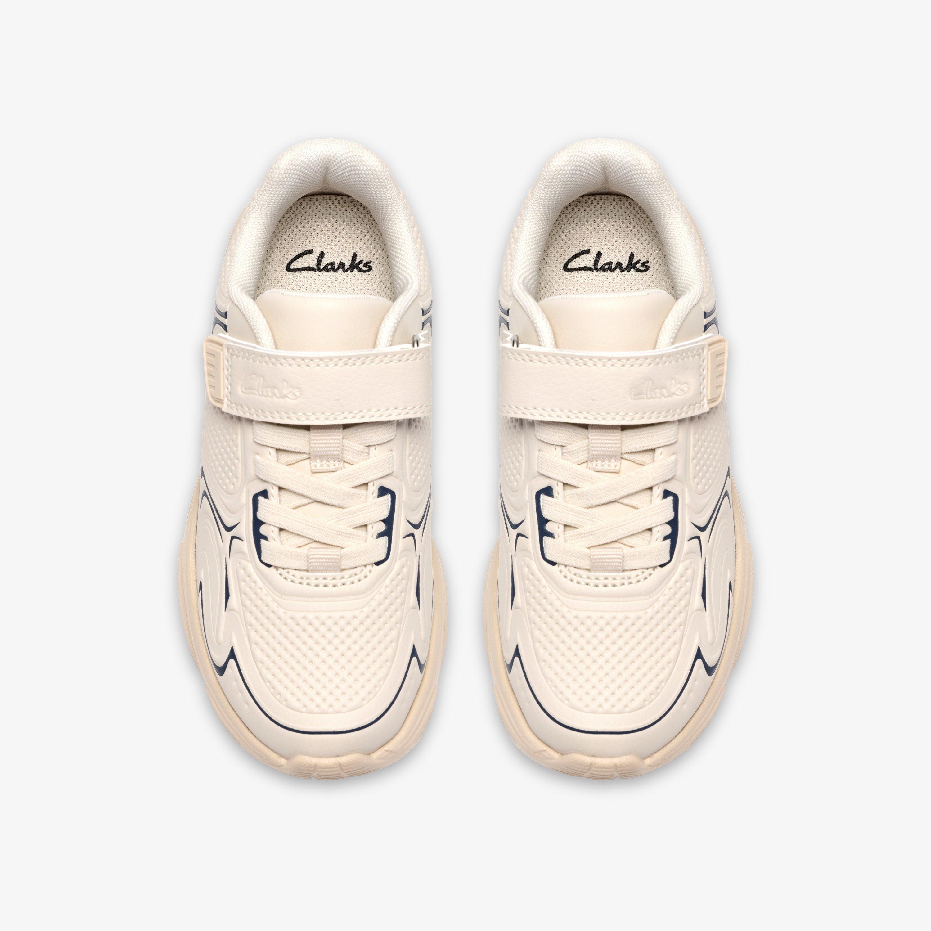 Crafton Solo Kid Beige Combination Trainers, view 6 of 6
