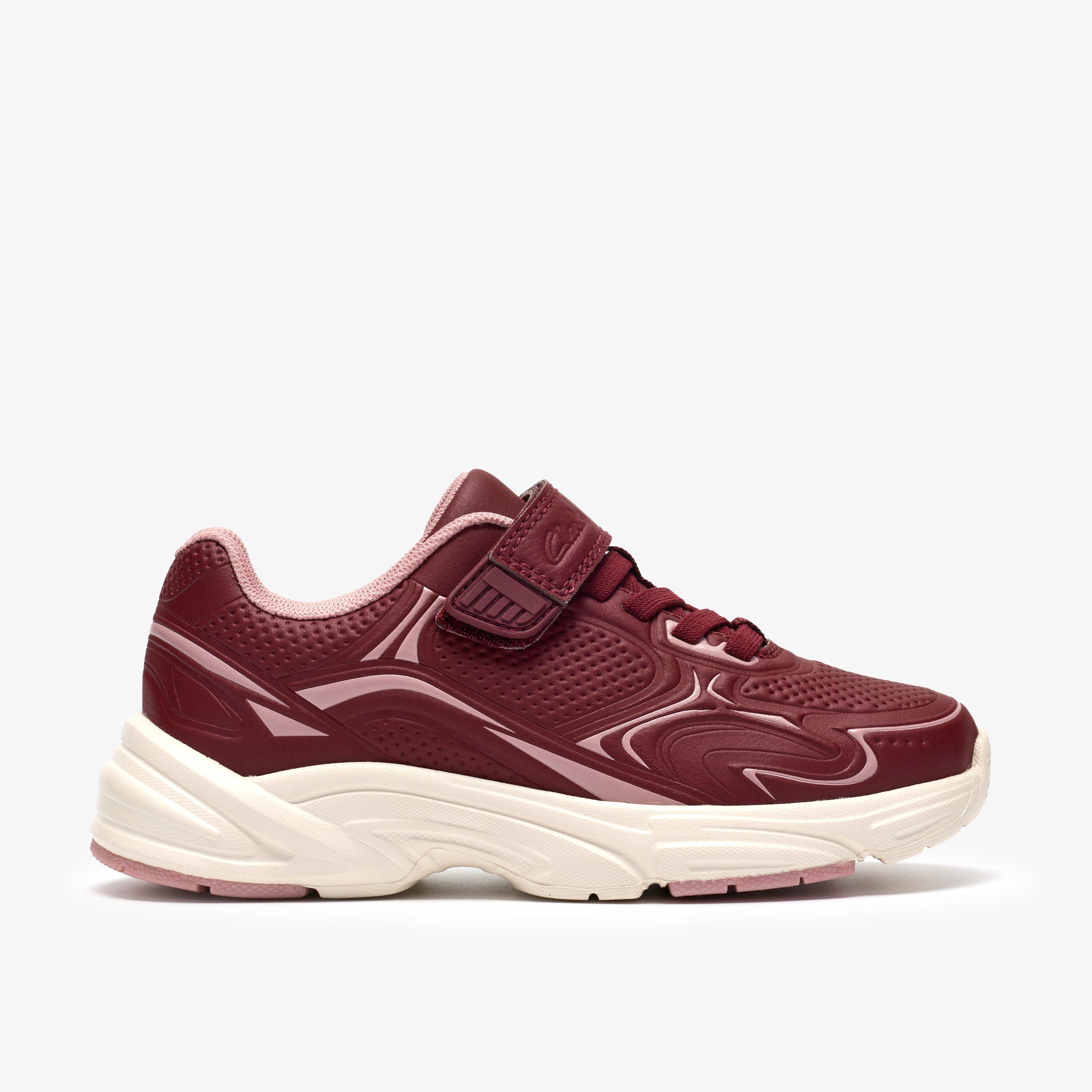 Crafton Solo Kid Burgundy Trainers, view 1 of 6