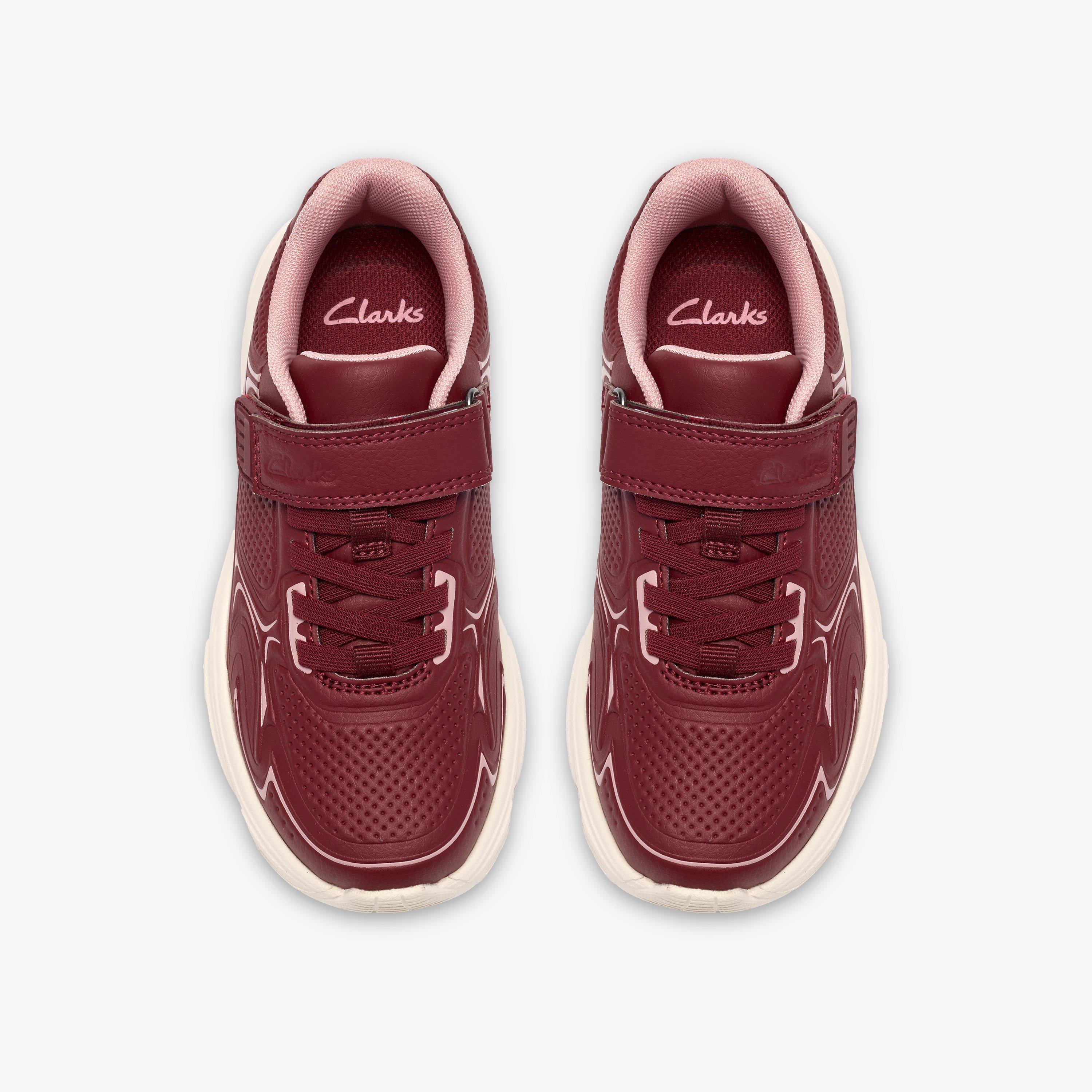 Crafton Solo Kid Burgundy Trainers, view 6 of 6
