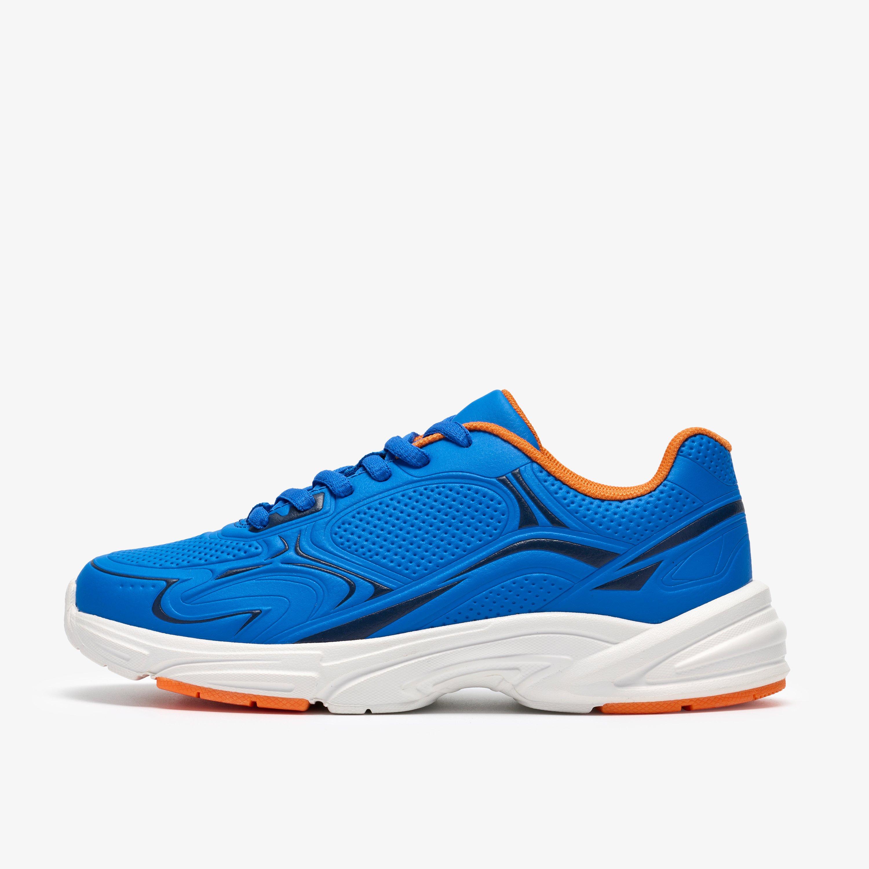 Crafton Solo Older Bright Blue Trainers, view 2 of 6