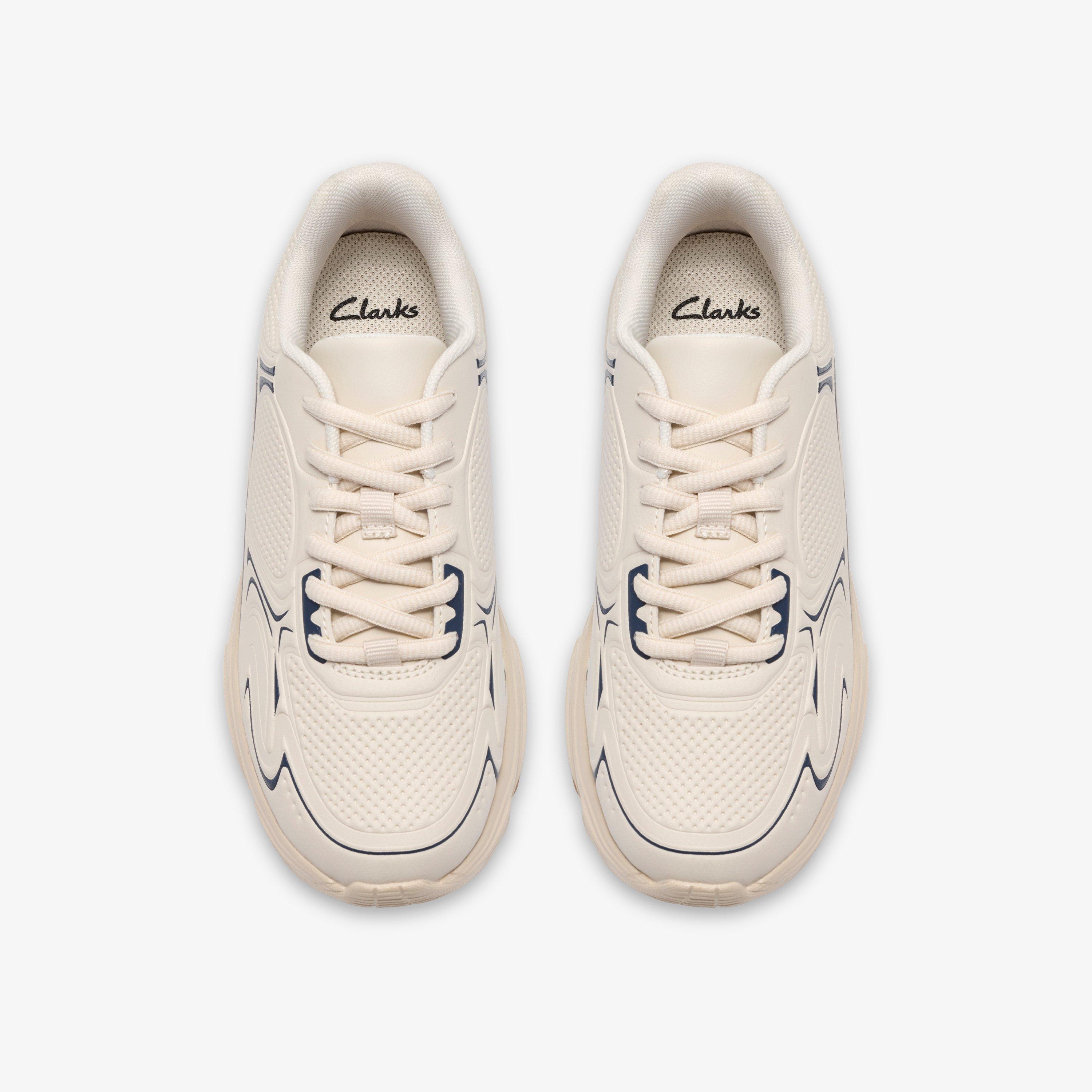 Crafton Solo Older Beige Combination Trainers, view 6 of 6