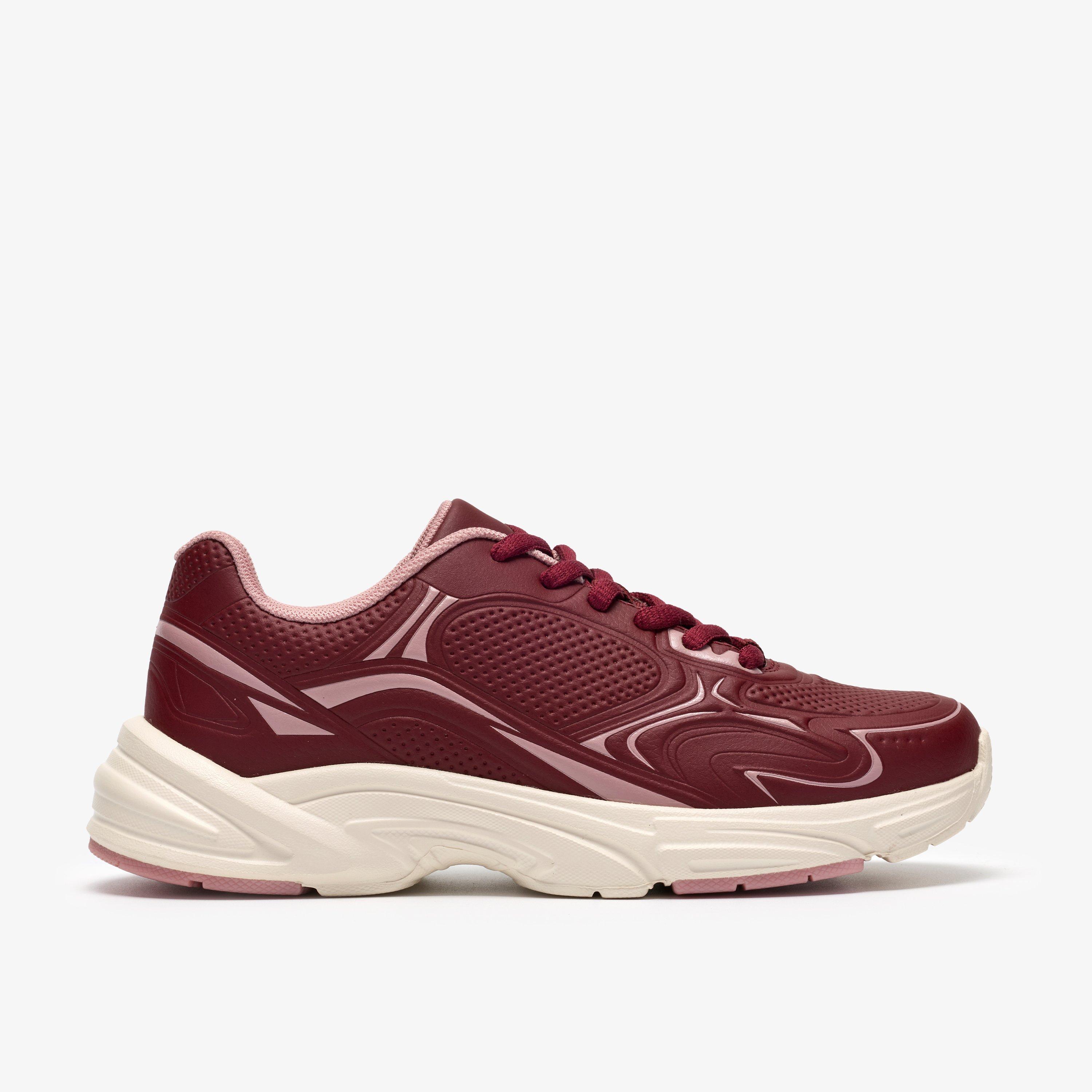 Crafton Solo Older Burgundy Trainers, view 1 of 6