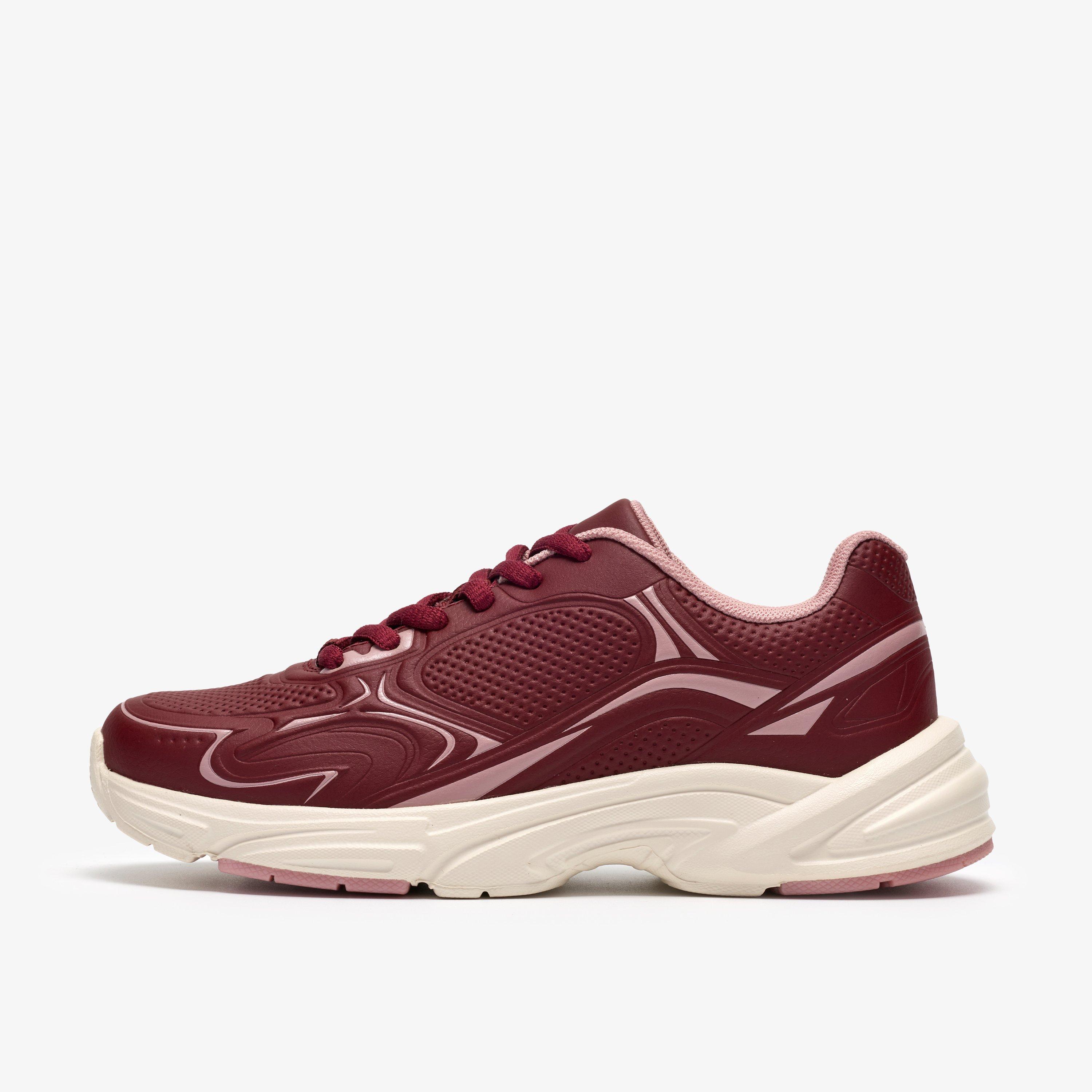 Crafton Solo Older Burgundy Trainers, view 2 of 6