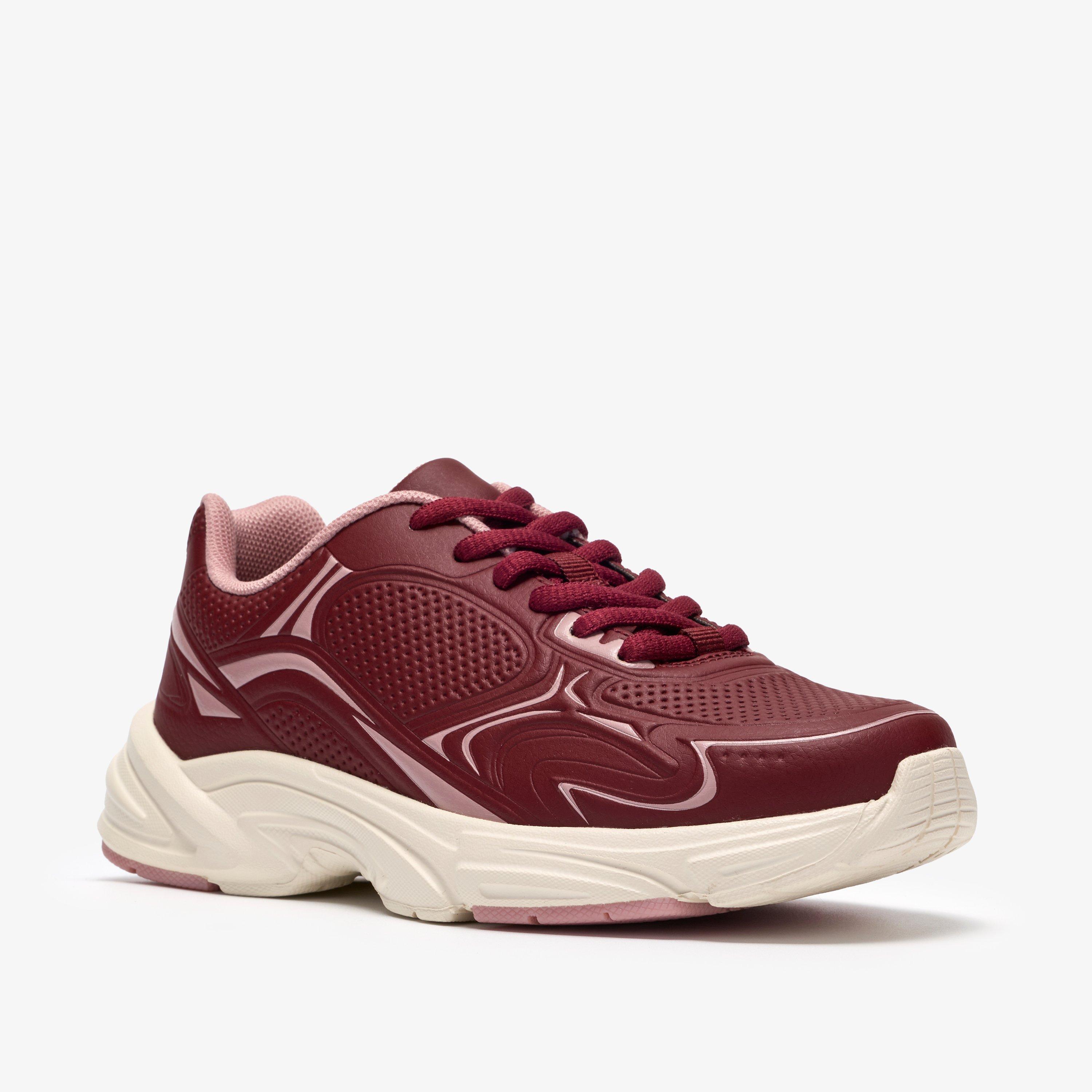 Crafton Solo Older Burgundy Trainers, view 4 of 6