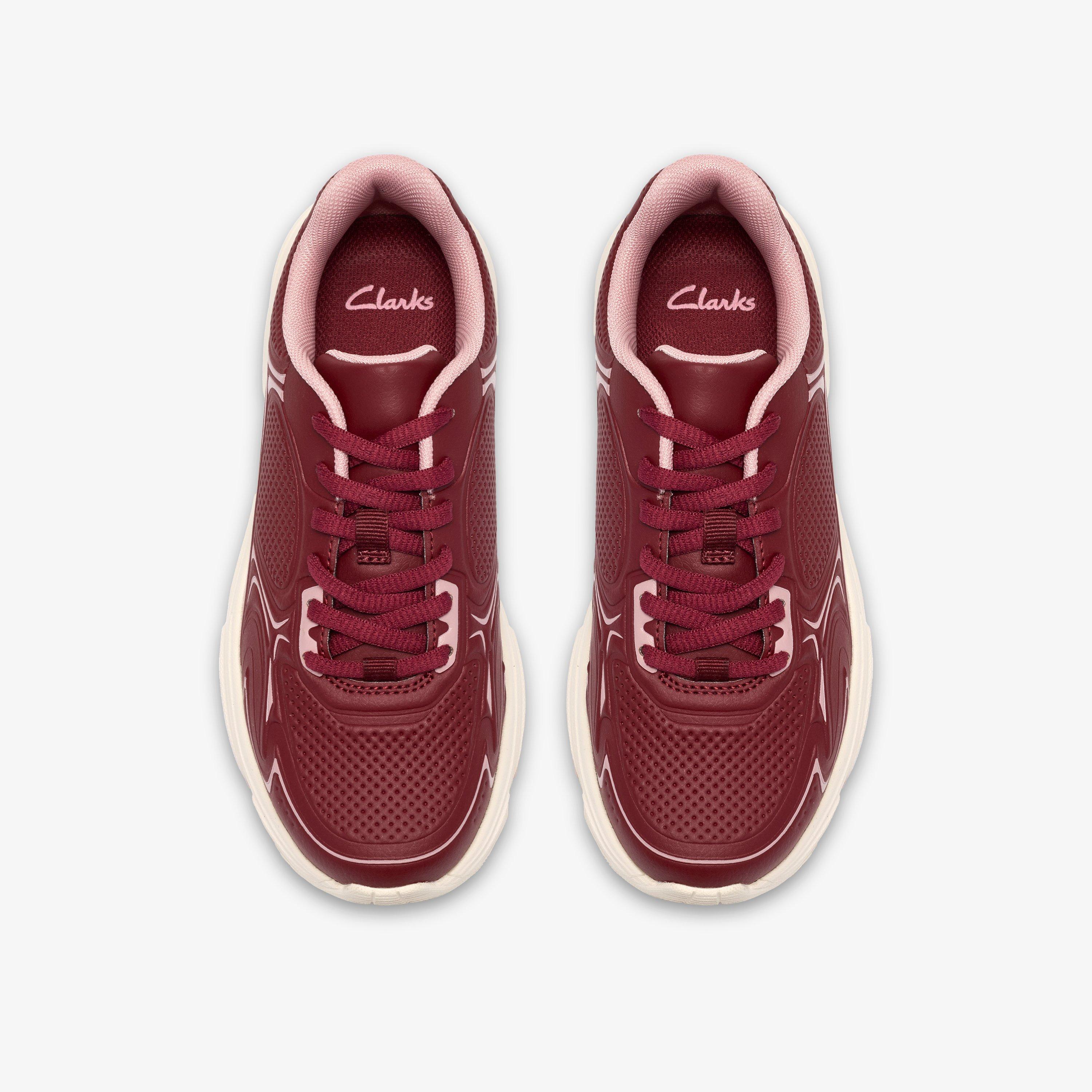 Crafton Solo Older Burgundy Trainers, view 6 of 6