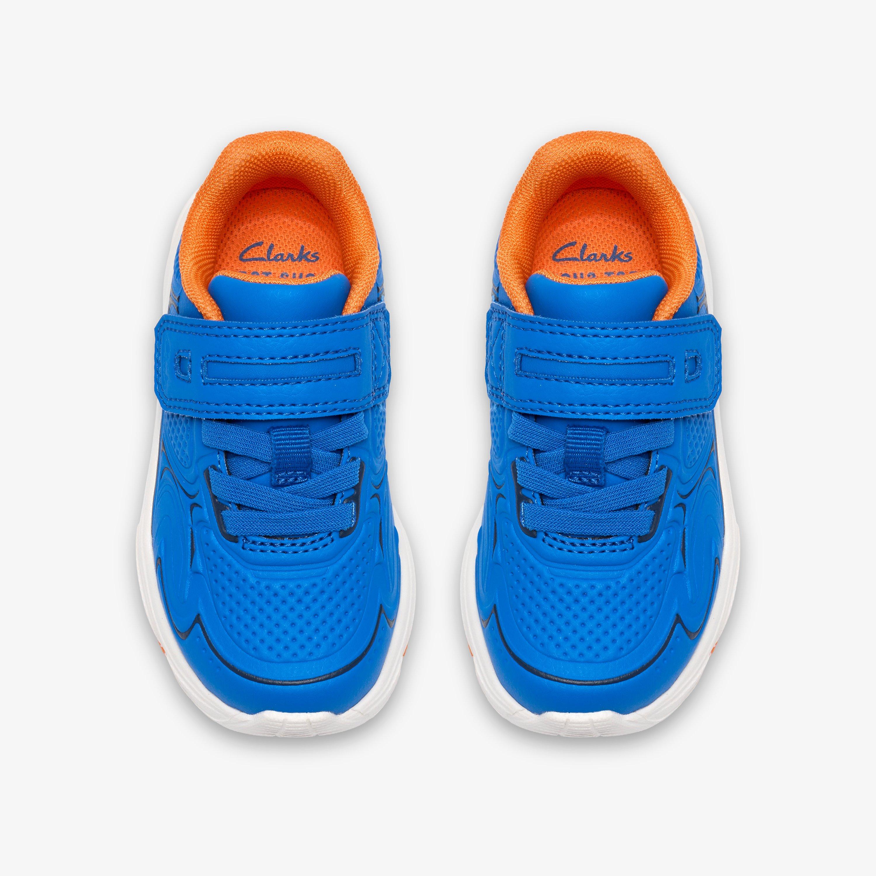Crafton Solo Toddler Bright Blue Trainers, view 6 of 6