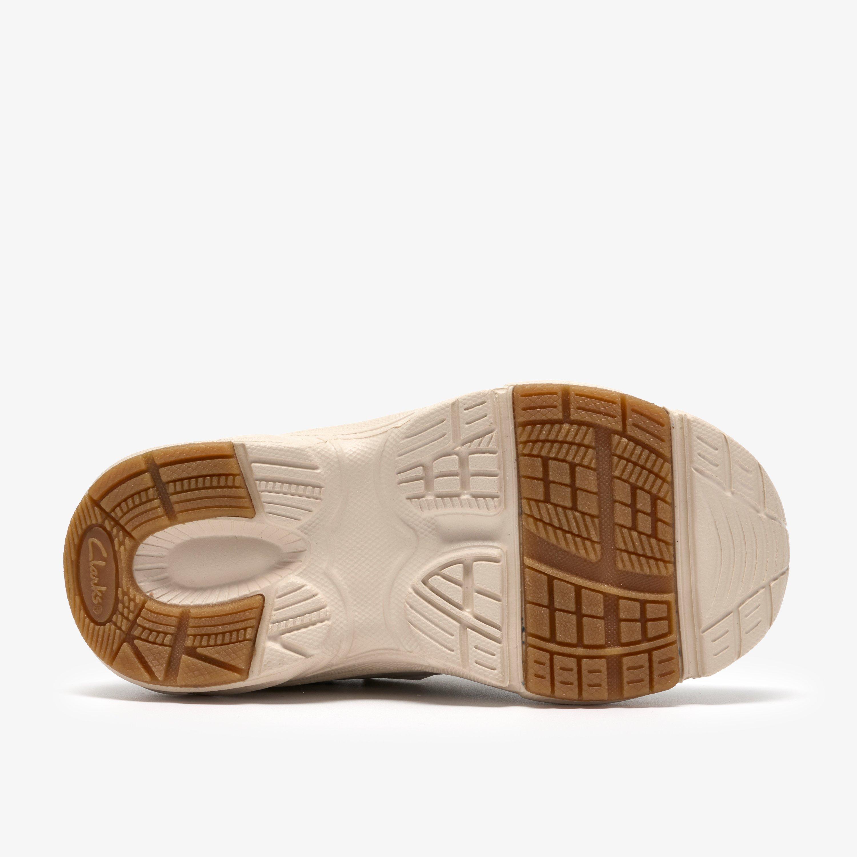 Crafton Solo Toddler Beige Combination Trainers Riptape, view 3 of 6