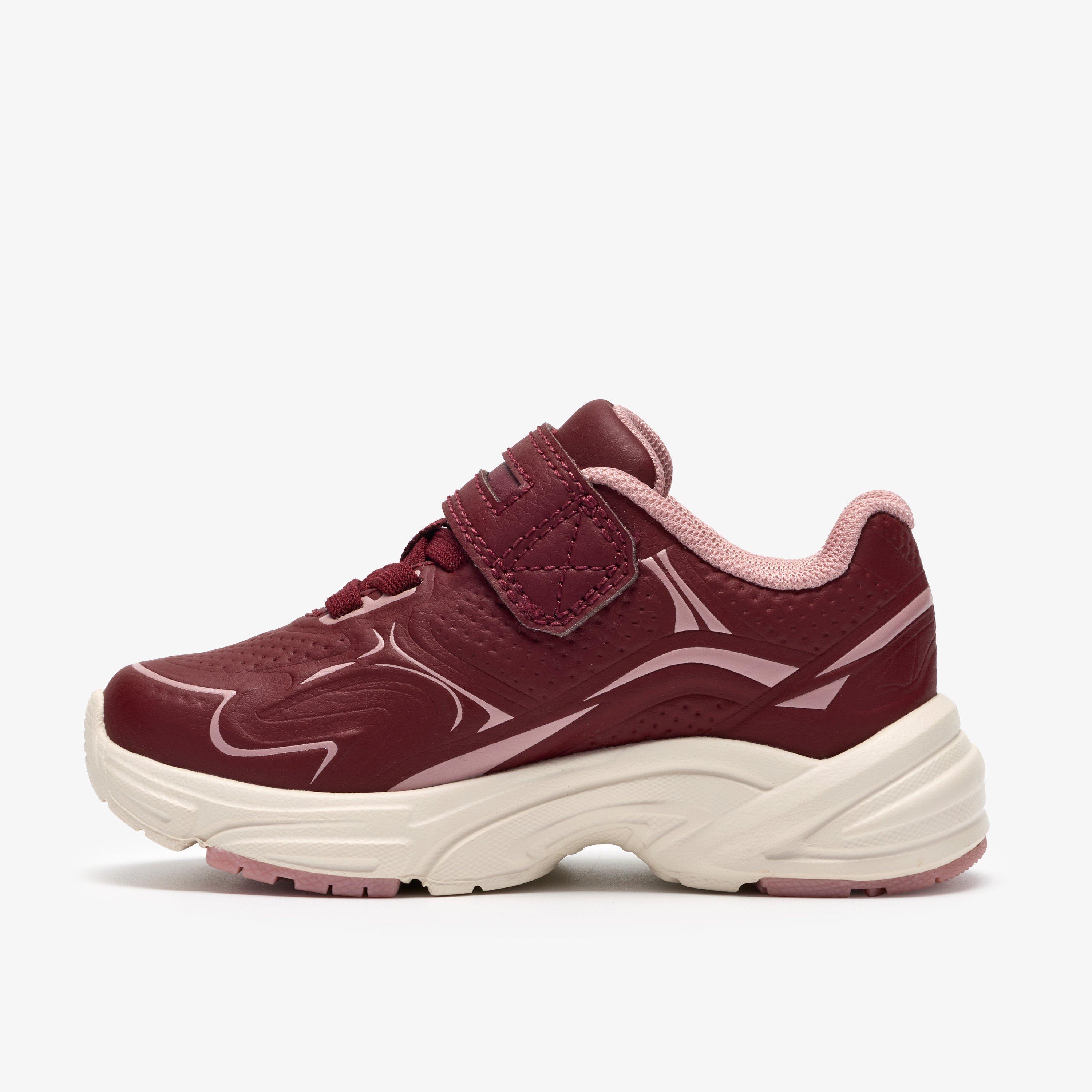Crafton Solo Toddler Burgundy Trainers Riptape, view 2 of 6